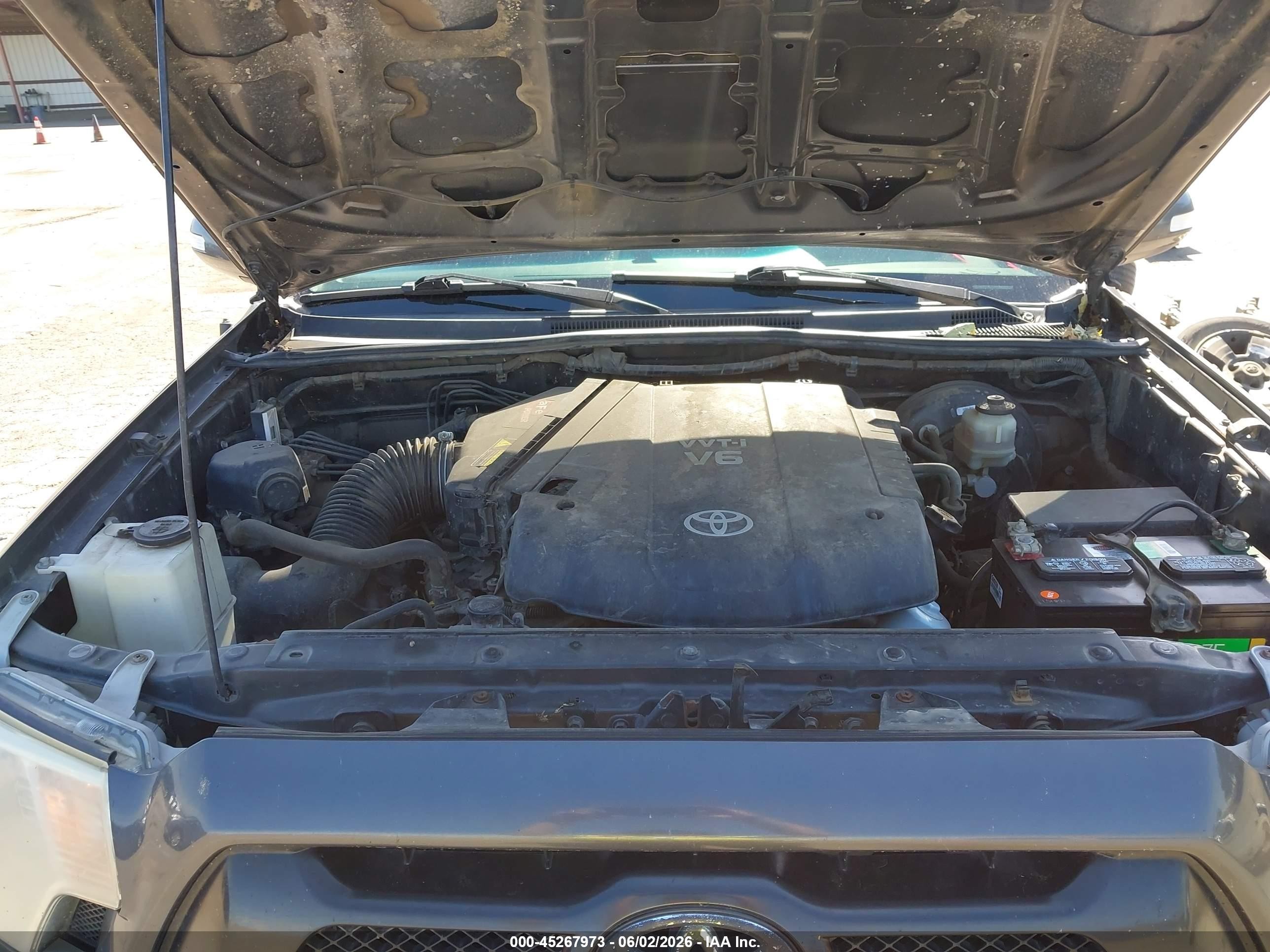 2012 Toyota Tacoma Base V6 Gray vin: 3TMMU4FN4CM049008