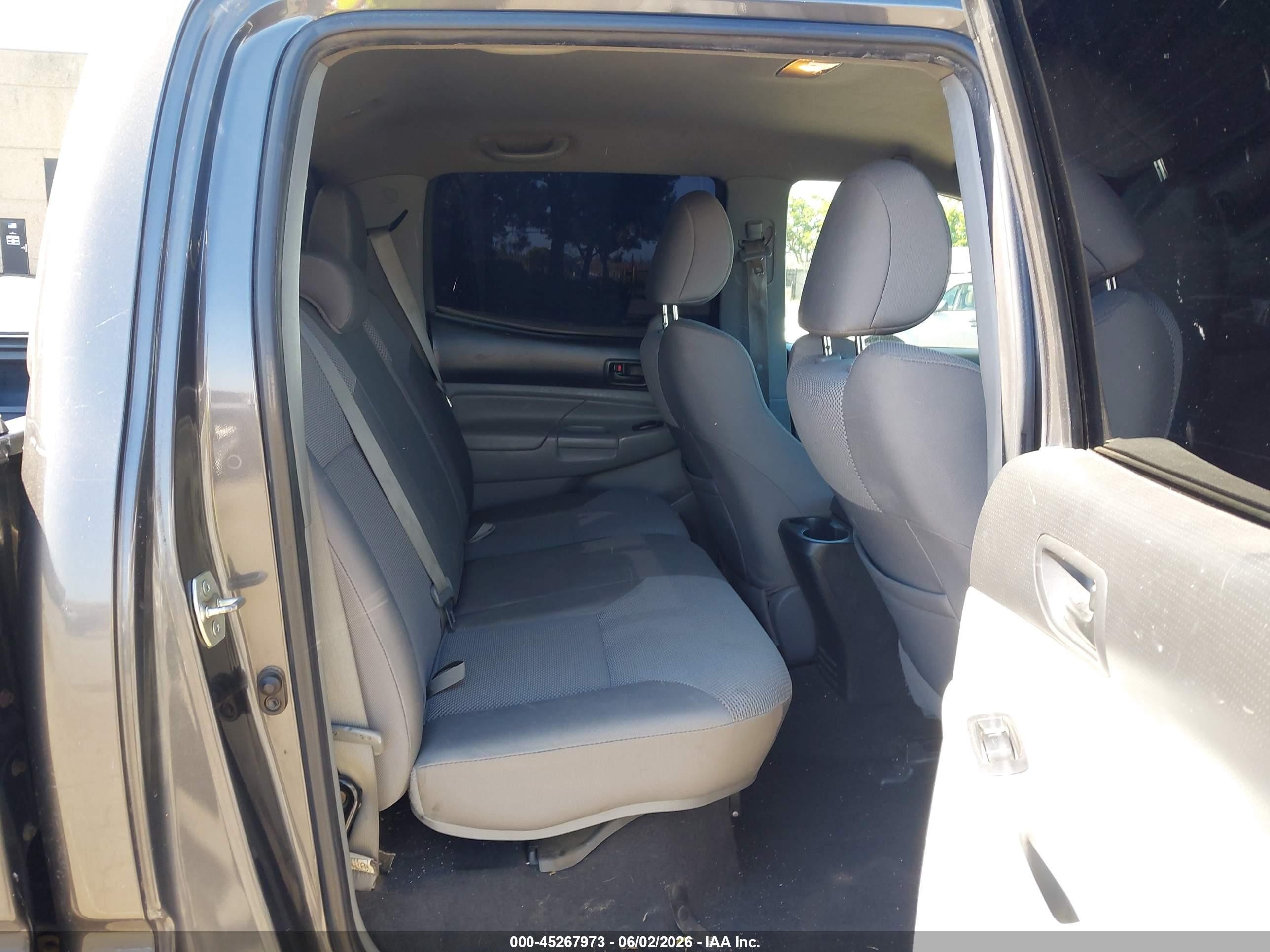 2012 Toyota Tacoma Base V6 Gray vin: 3TMMU4FN4CM049008
