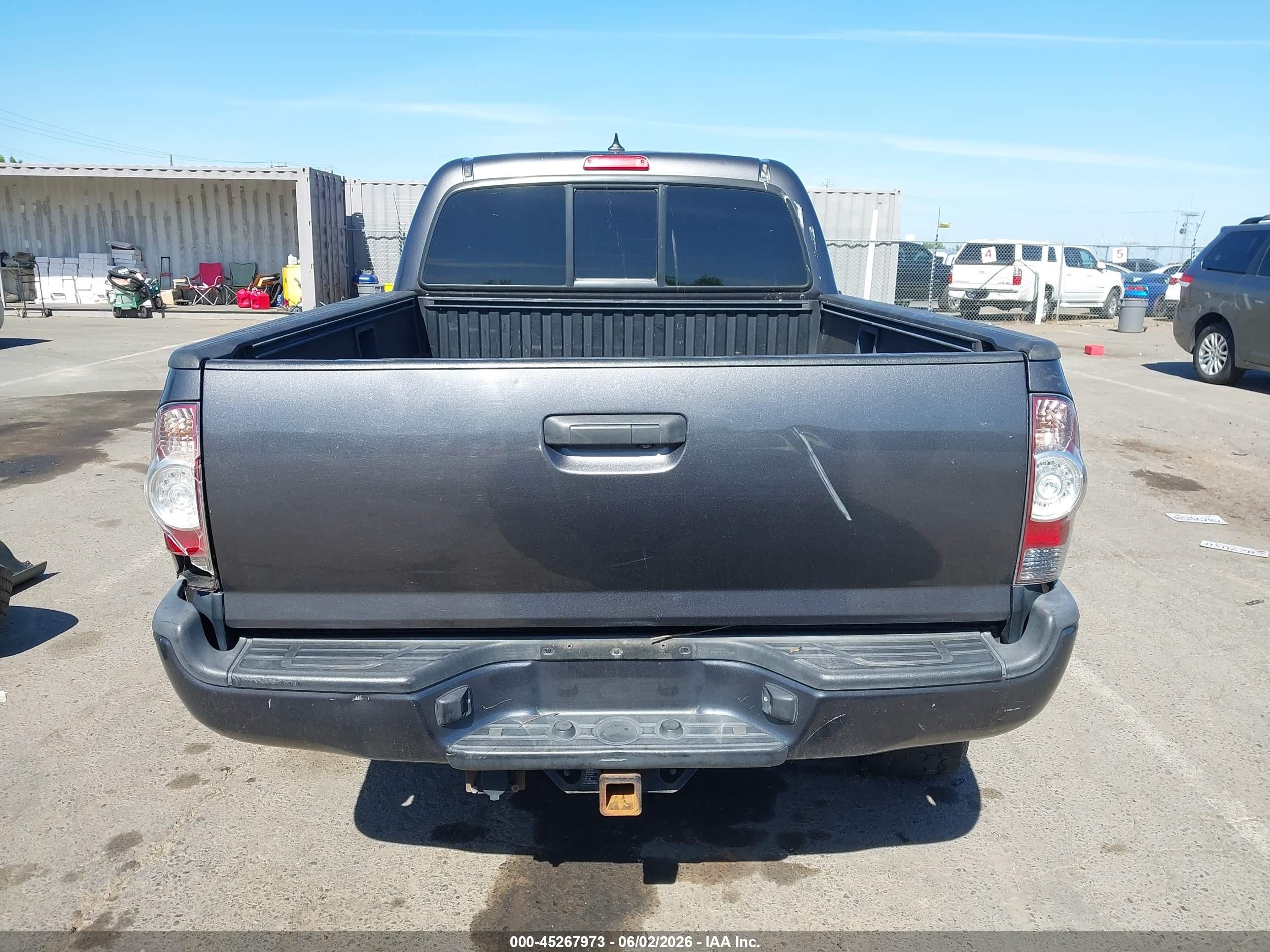 2012 Toyota Tacoma Base V6 Gray vin: 3TMMU4FN4CM049008