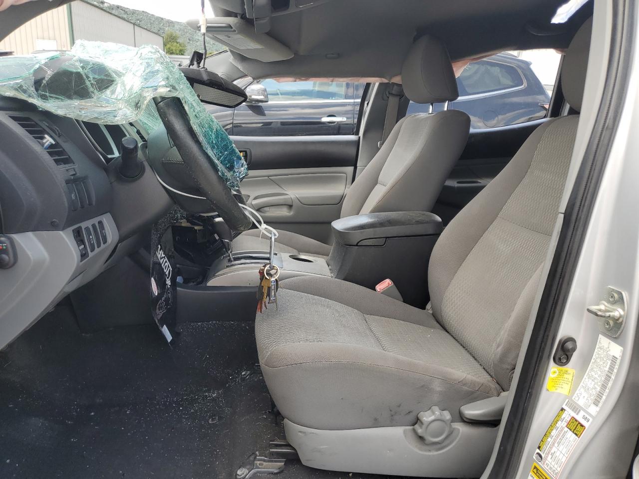 2013 Toyota Tacoma Double Cab Long Bed Gray vin: 3TMMU4FN4DM049821