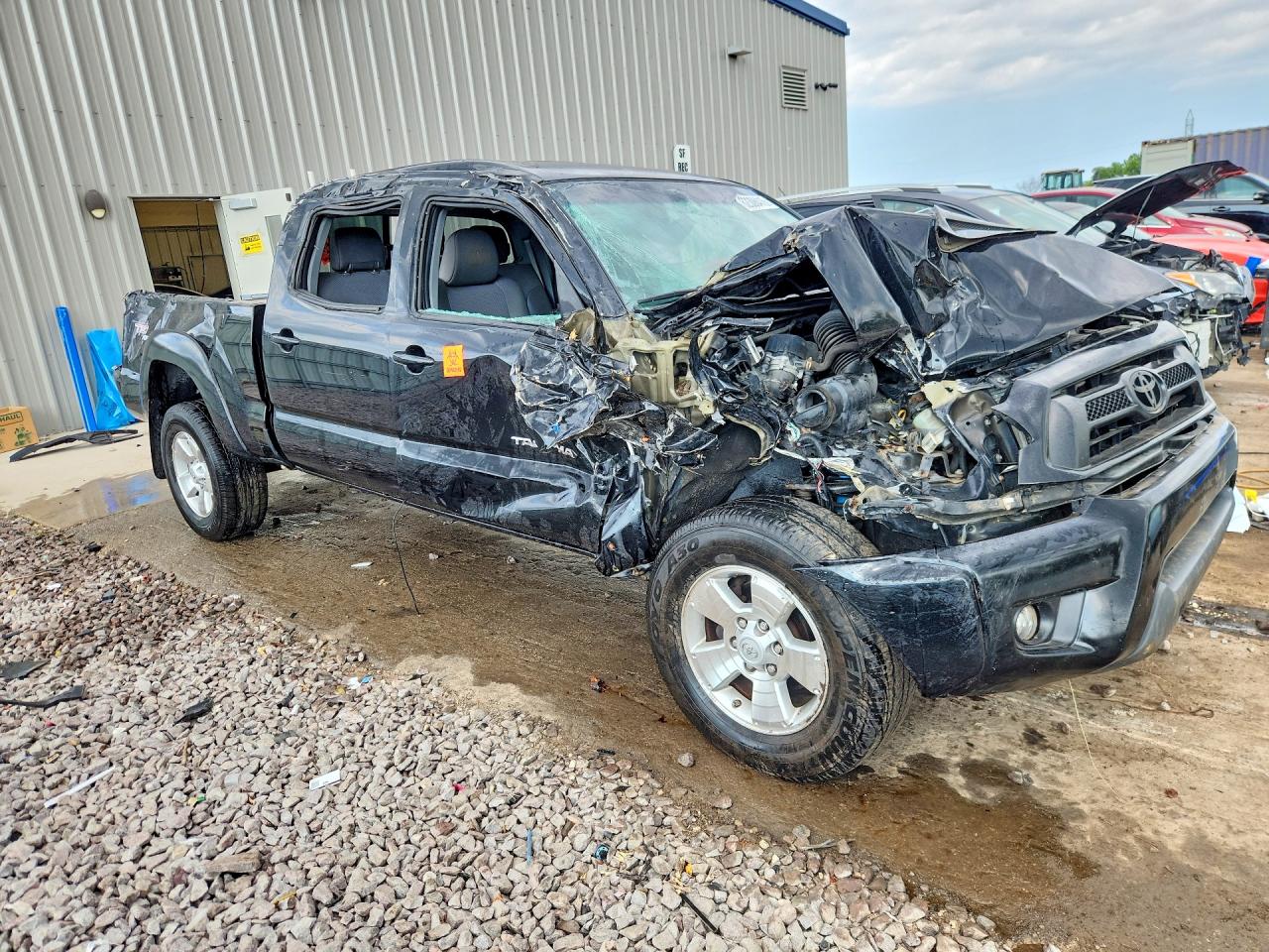 2013 Toyota Tacoma Double Cab Long Bed Black vin: 3TMMU4FN5DM057572