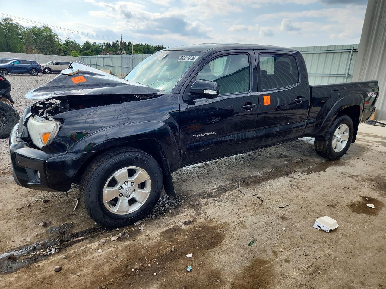 2013 Toyota Tacoma Double Cab Long Bed Черный vin: 3TMMU4FN5DM057572
