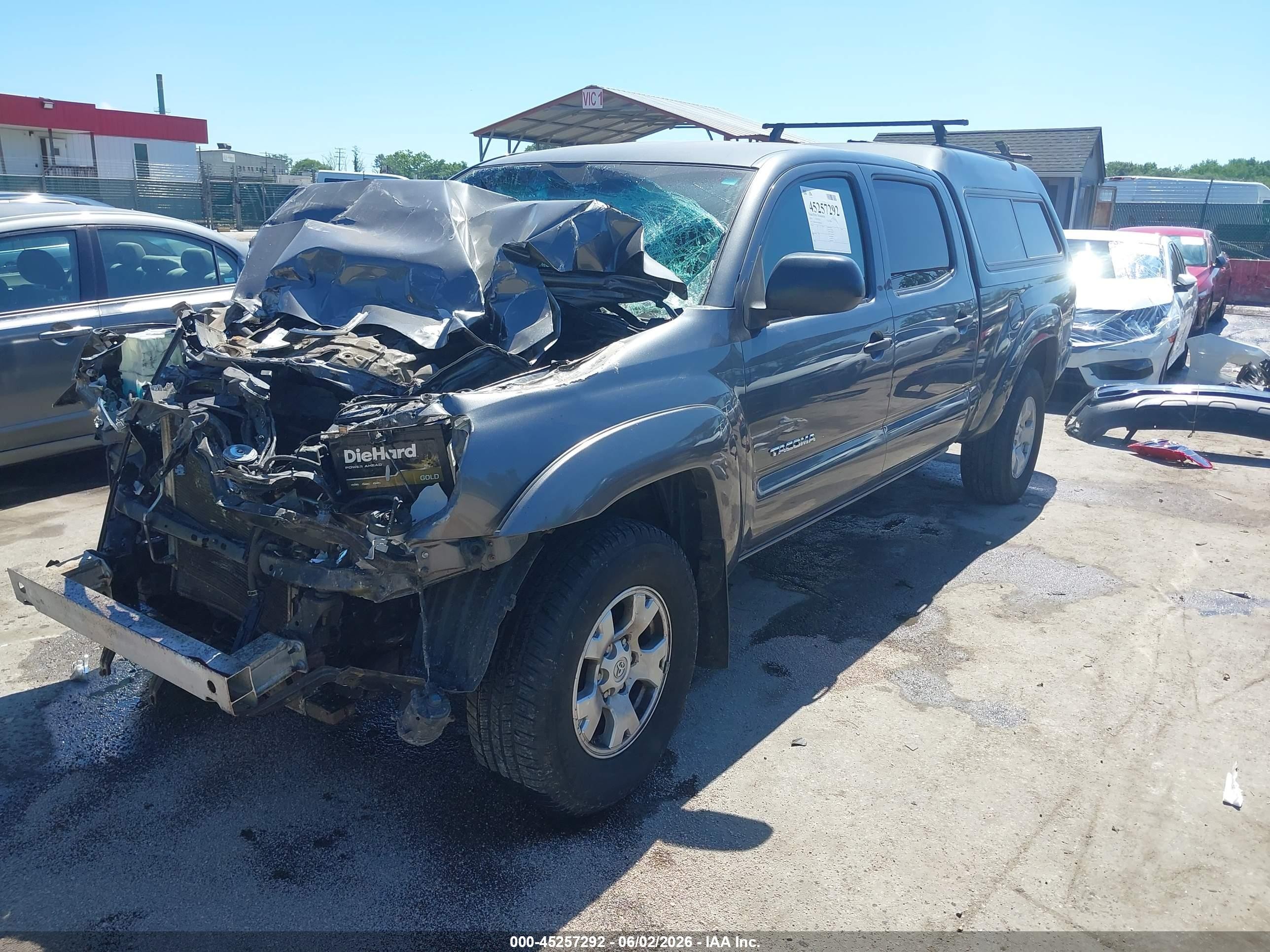 2014 Toyota Tacoma Base V6 Серый vin: 3TMMU4FN5EM064104