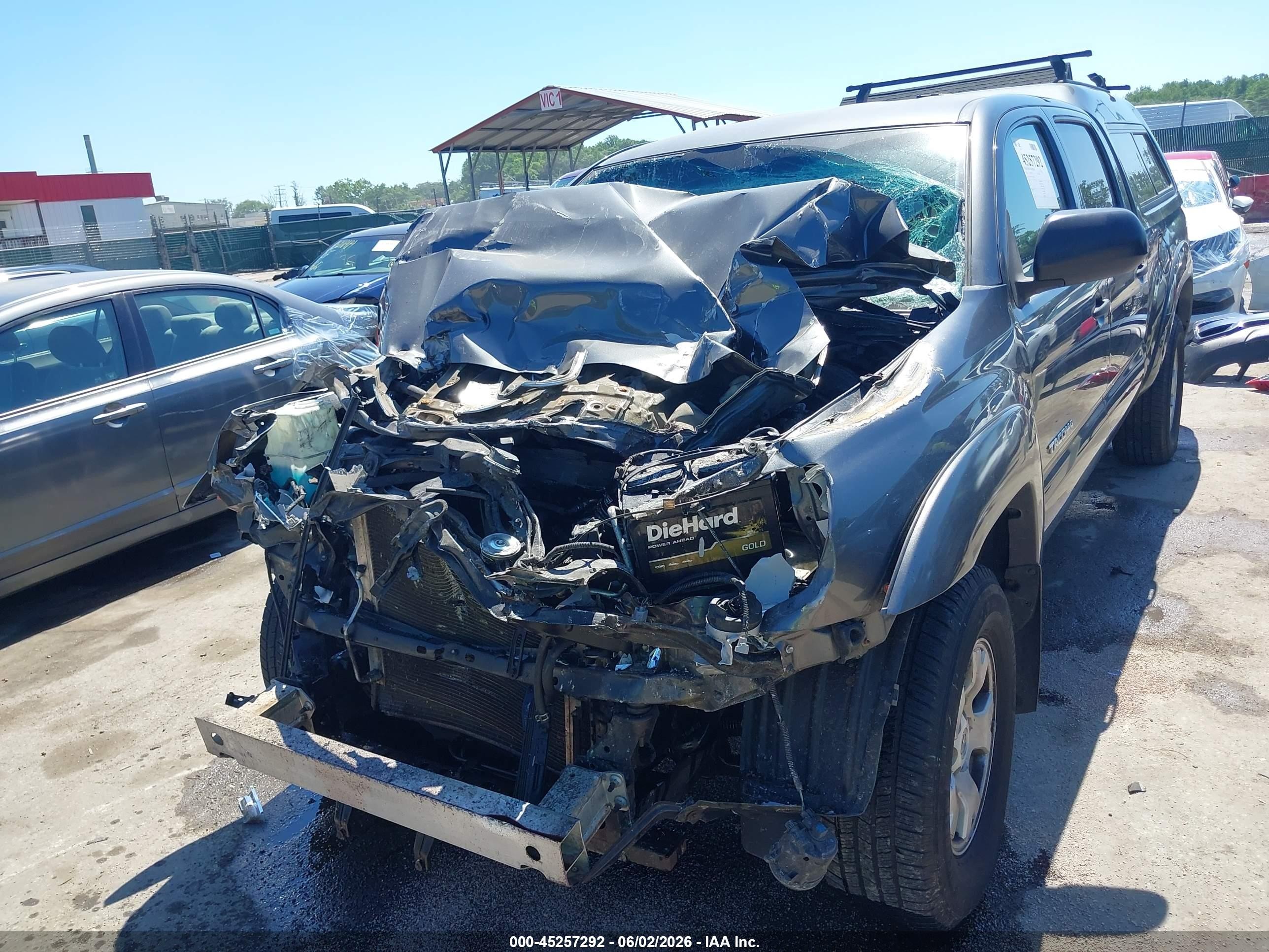 2014 Toyota Tacoma Base V6 Серый vin: 3TMMU4FN5EM064104