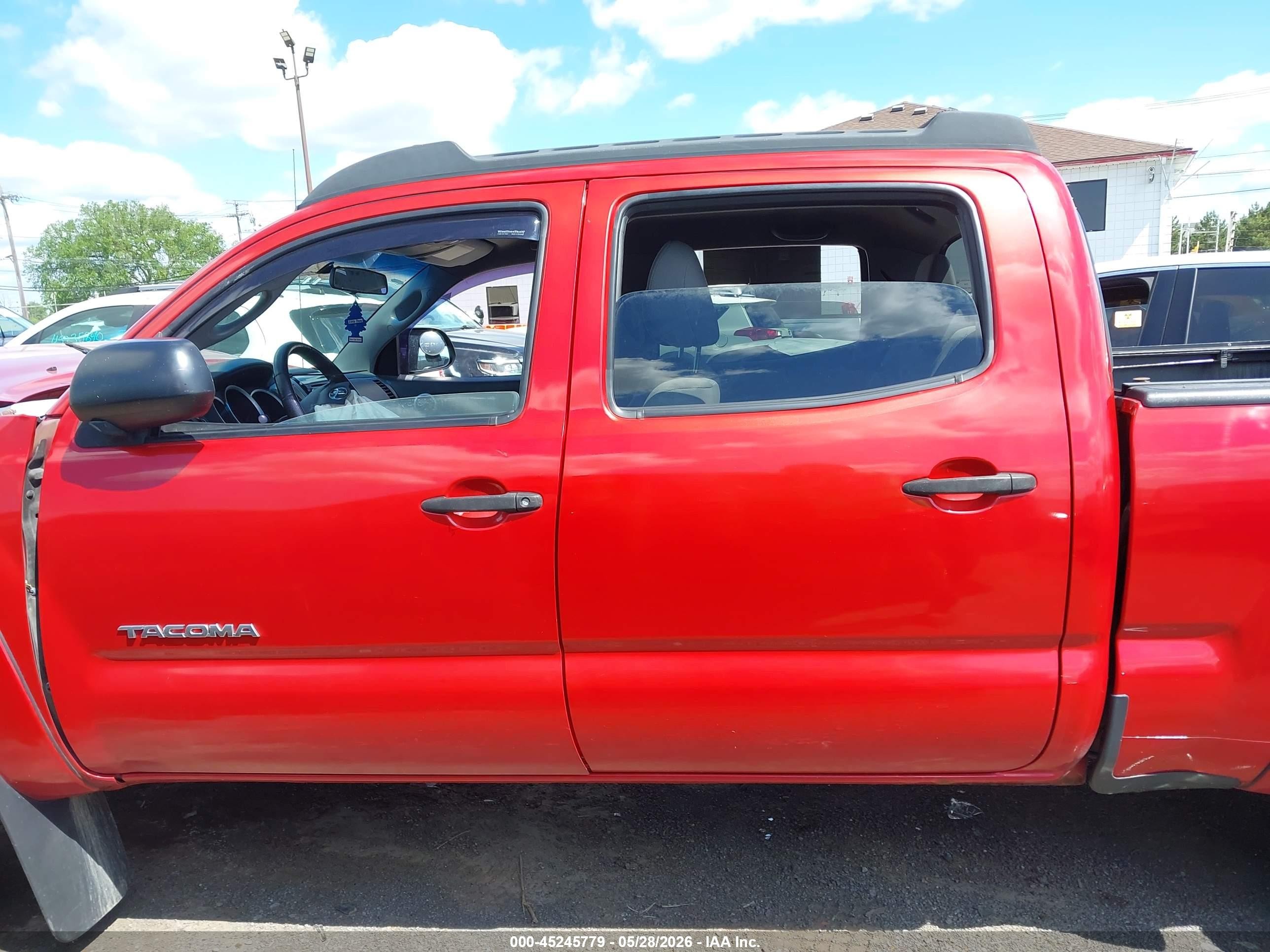 2014 Toyota Tacoma Base V6 Red vin: 3TMMU4FN5EM066838
