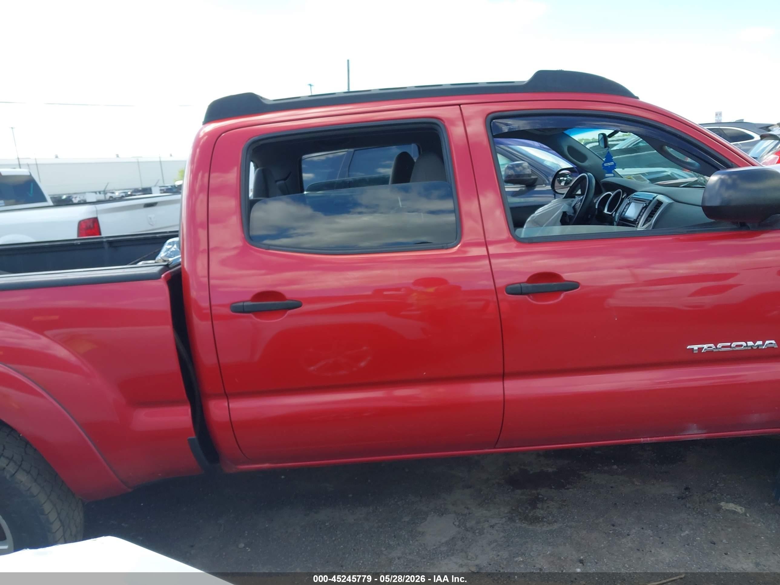 2014 Toyota Tacoma Base V6 Red vin: 3TMMU4FN5EM066838