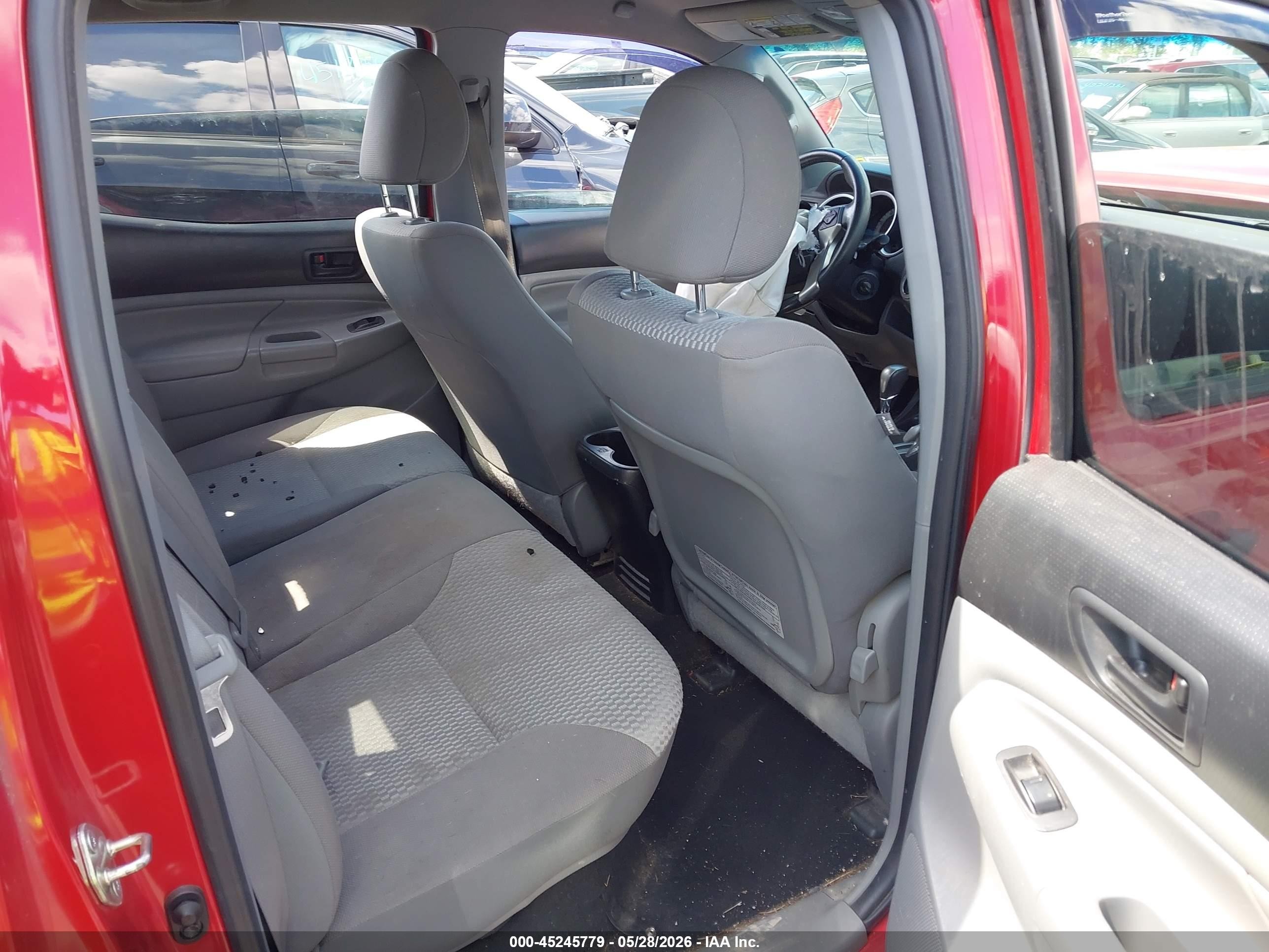 2014 Toyota Tacoma Base V6 Red vin: 3TMMU4FN5EM066838