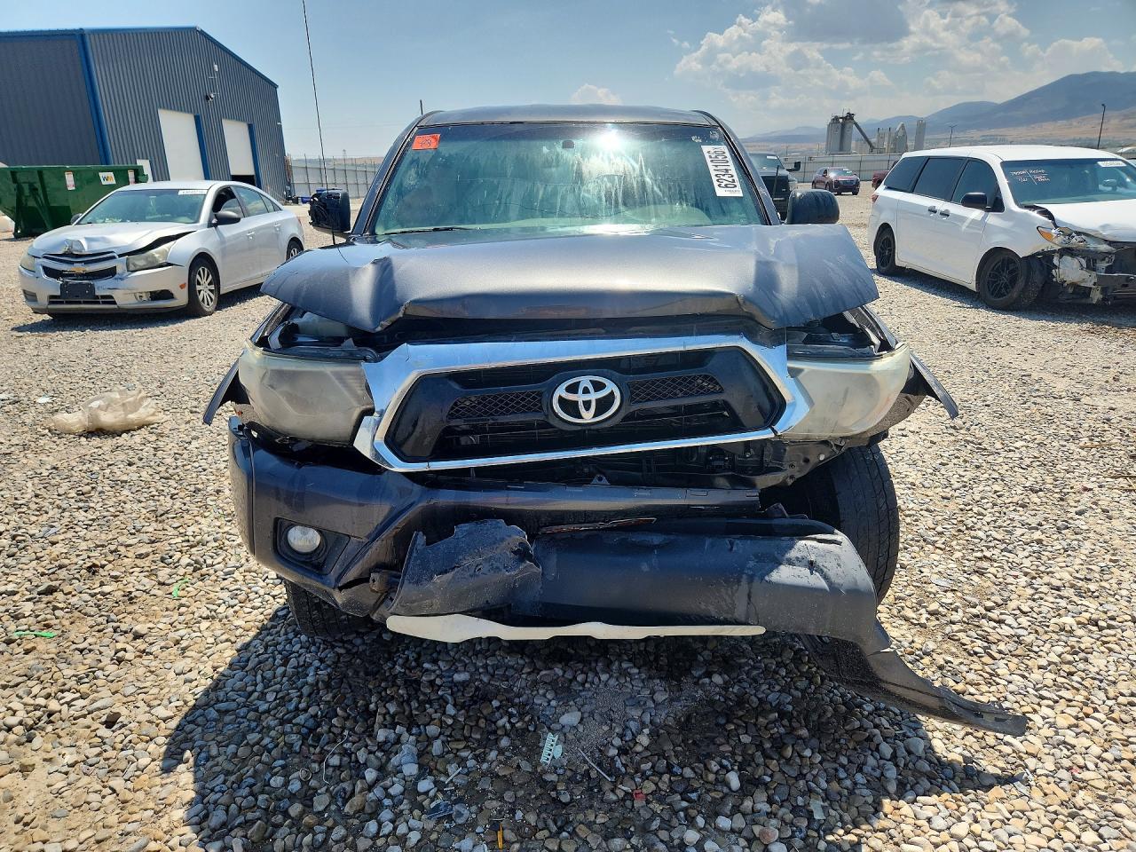 2015 Toyota Tacoma Double Cab Long Bed Gray vin: 3TMMU4FN5FM079042