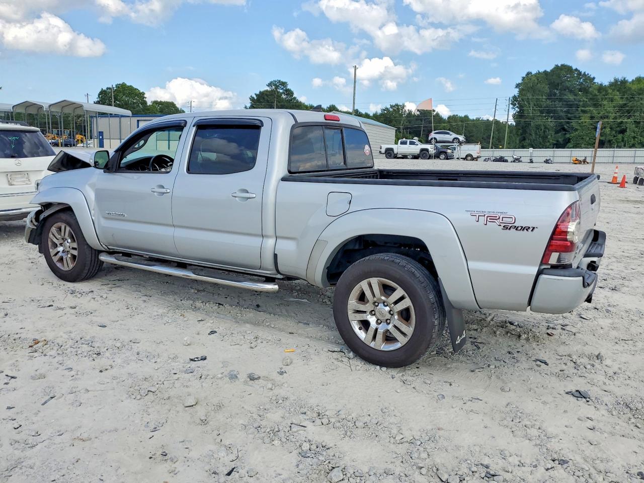 2012 Toyota Tacoma Double Cab Long Bed Silver vin: 3TMMU4FN6CM048085