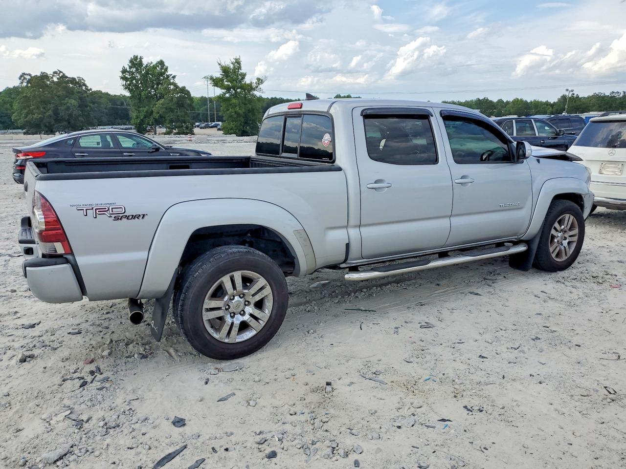 2012 Toyota Tacoma Double Cab Long Bed Silver vin: 3TMMU4FN6CM048085