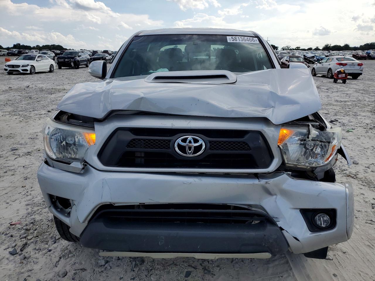2012 Toyota Tacoma Double Cab Long Bed Silver vin: 3TMMU4FN6CM048085