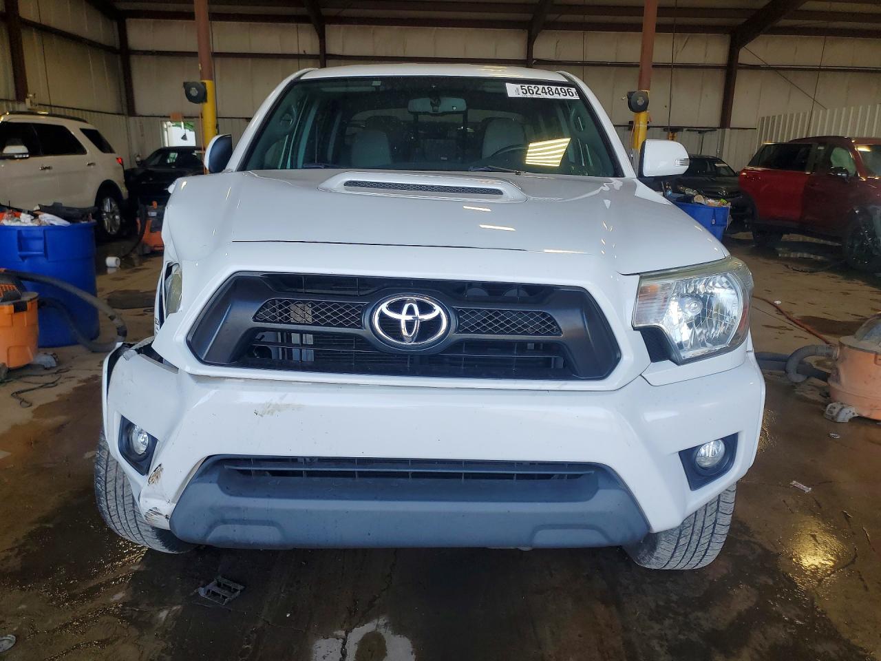2013 Toyota Tacoma Double Cab Long Bed White vin: 3TMMU4FN6DM054048