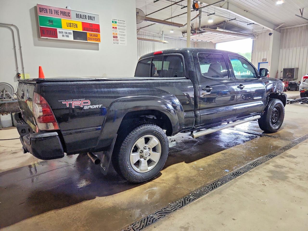 2013 Toyota Tacoma Double Cab Long Bed Black vin: 3TMMU4FN6DM057192