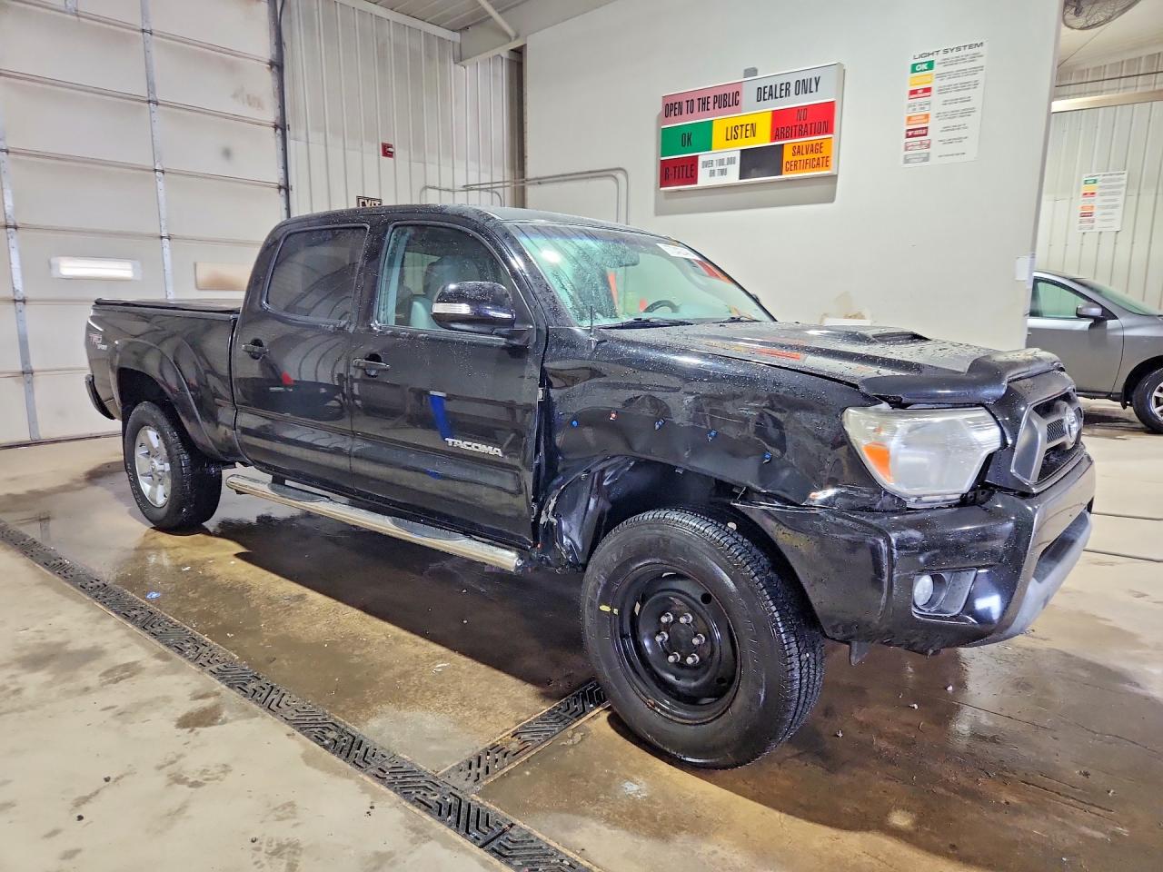 2013 Toyota Tacoma Double Cab Long Bed Black vin: 3TMMU4FN6DM057192