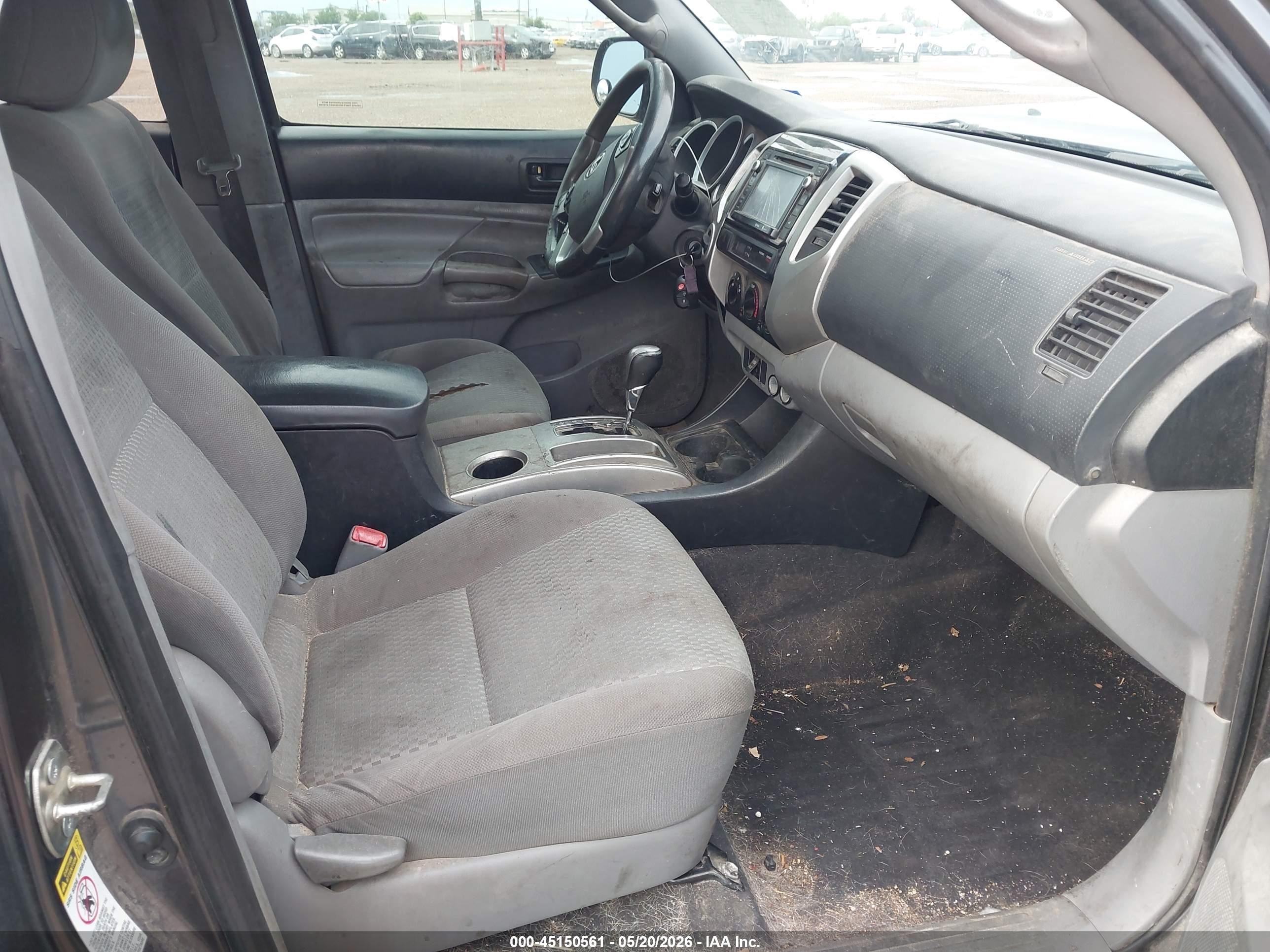 2014 Toyota Tacoma Base V6 Gray vin: 3TMMU4FN6EM063205