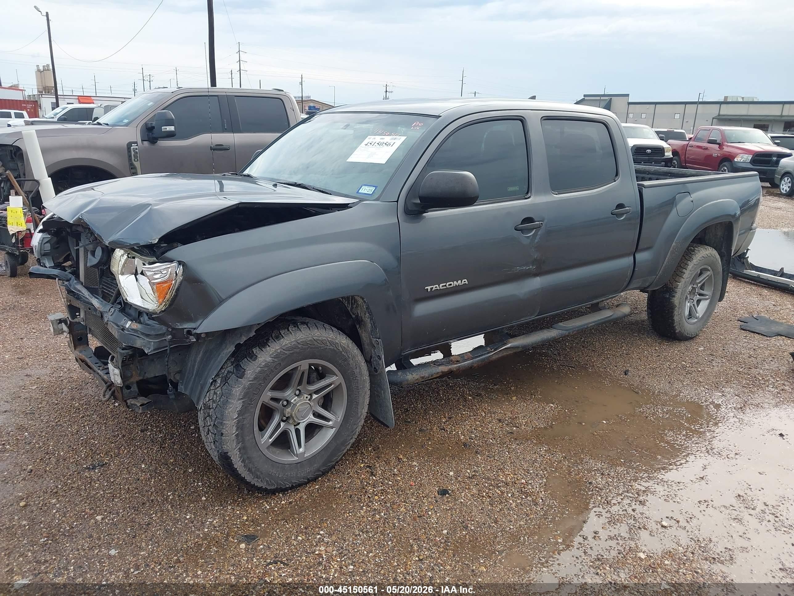 2014 Toyota Tacoma Base V6 Gray vin: 3TMMU4FN6EM063205