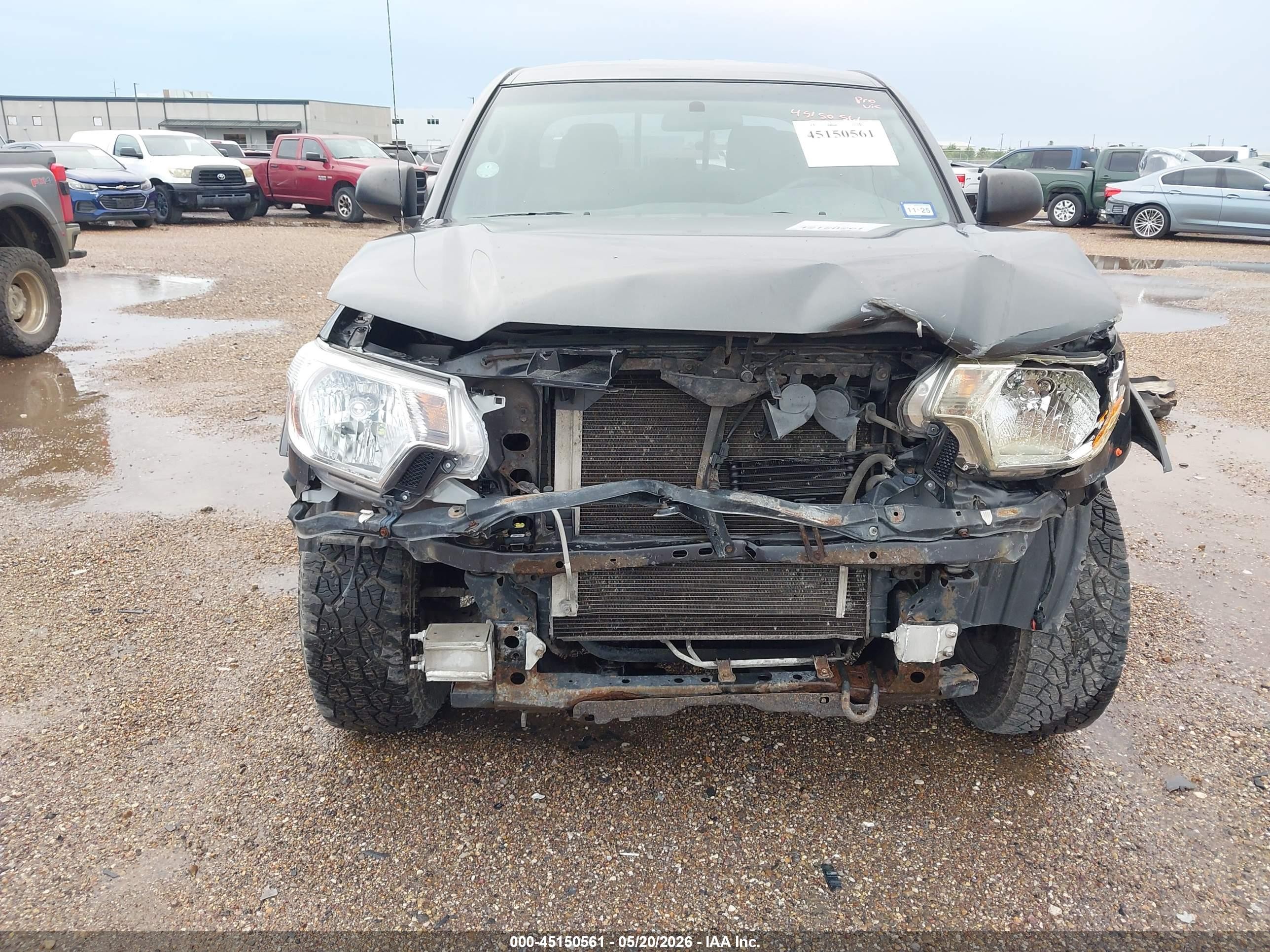 2014 Toyota Tacoma Base V6 Gray vin: 3TMMU4FN6EM063205