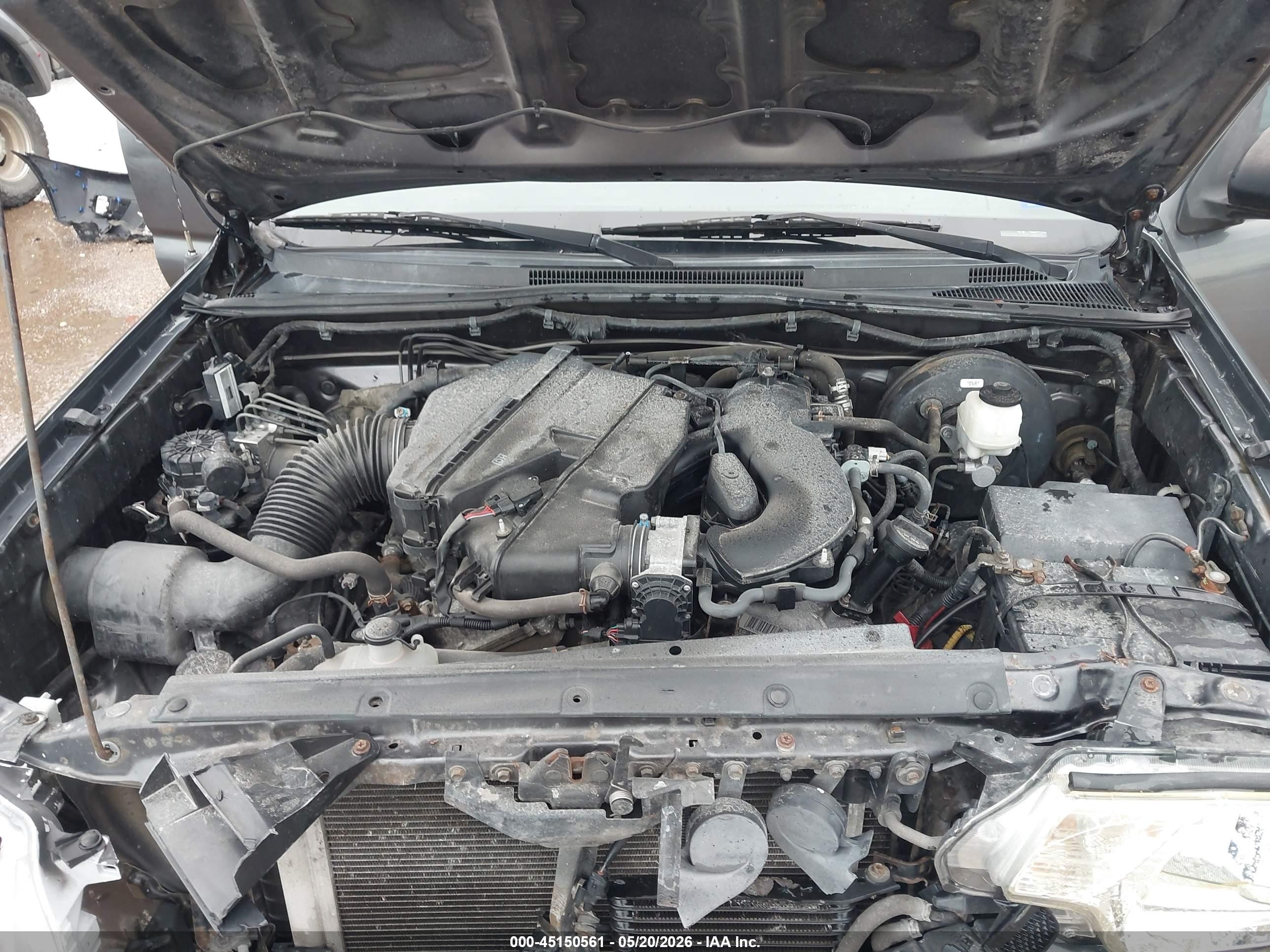 2014 Toyota Tacoma Base V6 Gray vin: 3TMMU4FN6EM063205