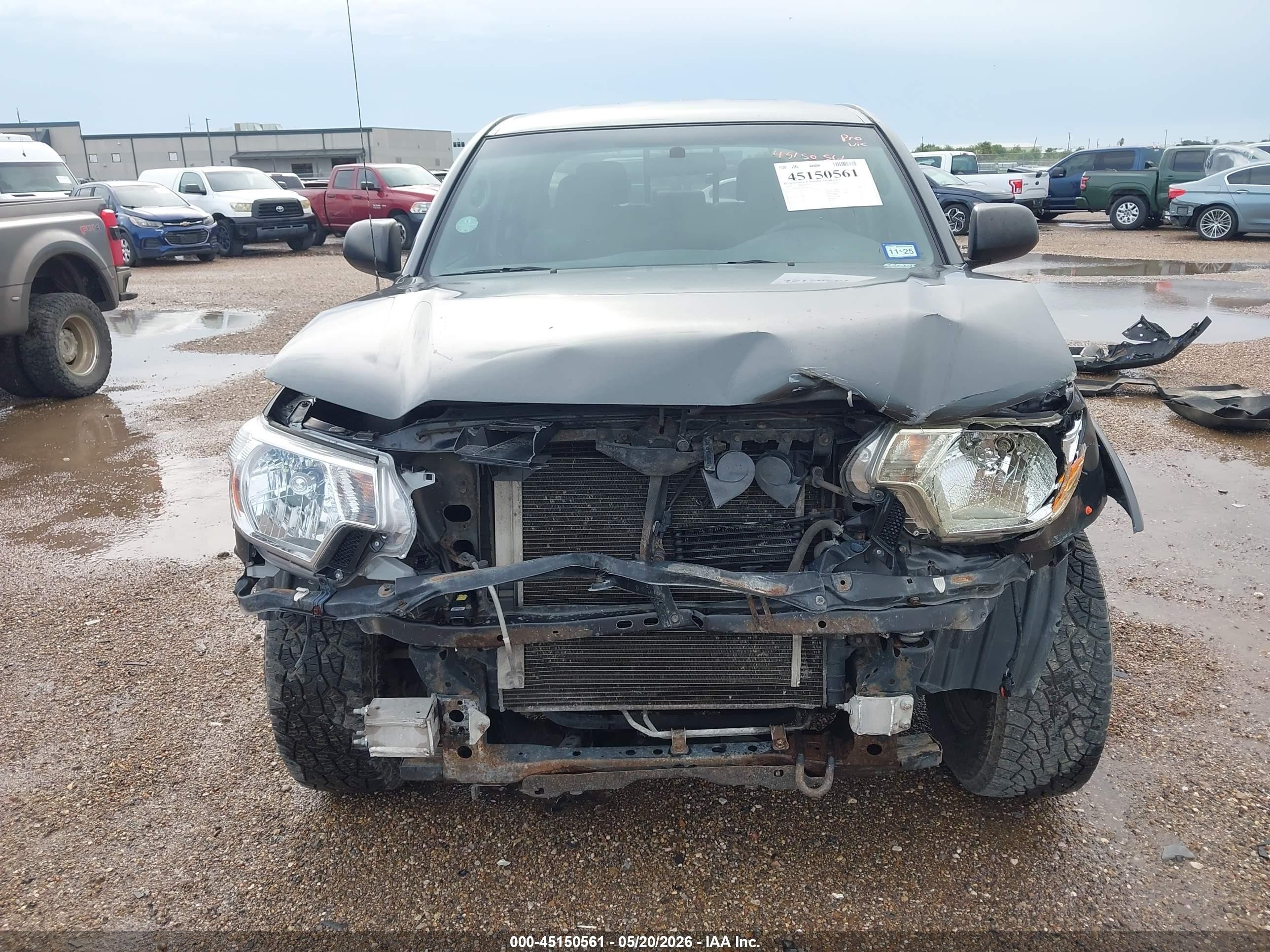 2014 Toyota Tacoma Base V6 Gray vin: 3TMMU4FN6EM063205