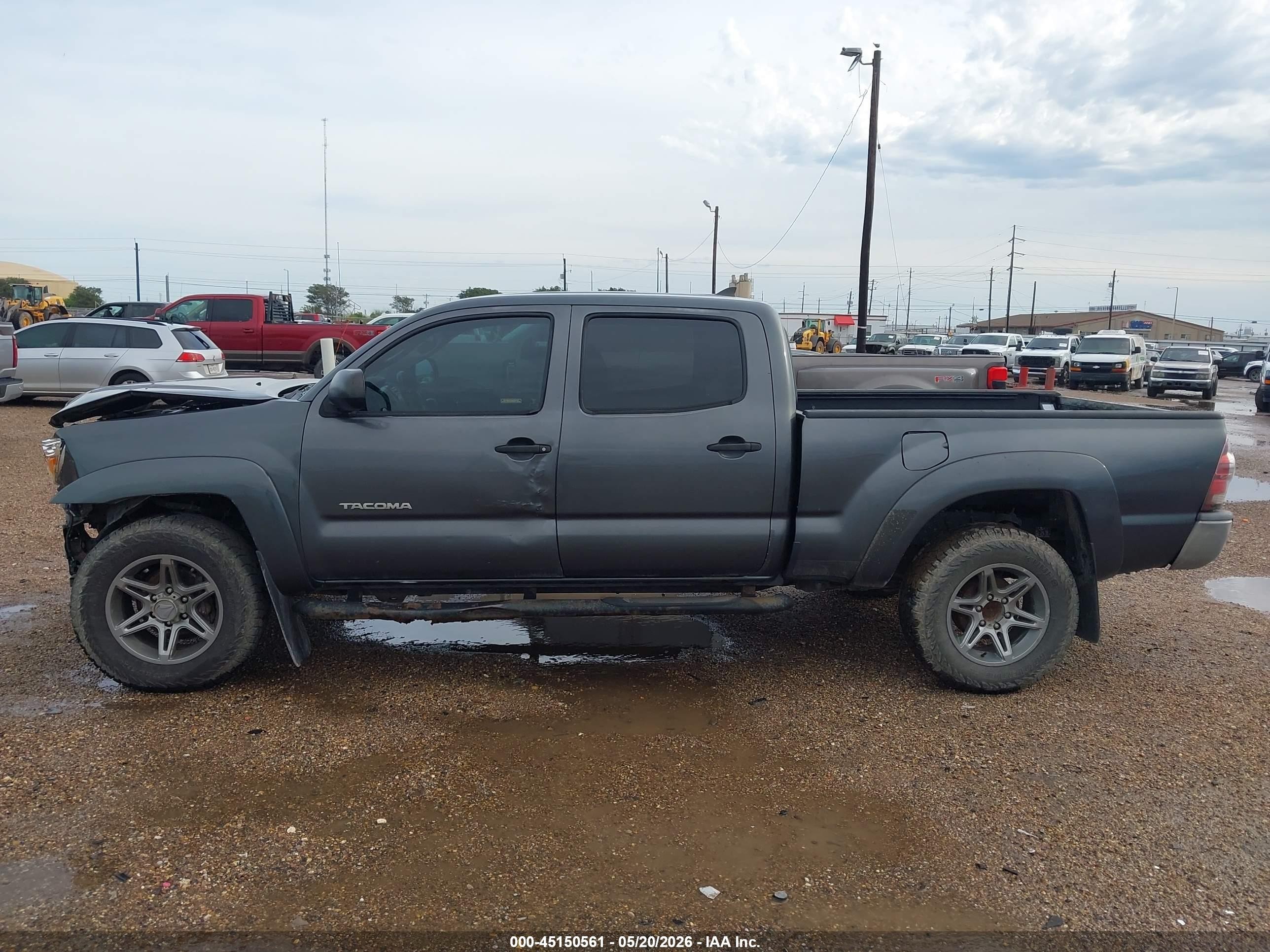 2014 Toyota Tacoma Base V6 Gray vin: 3TMMU4FN6EM063205