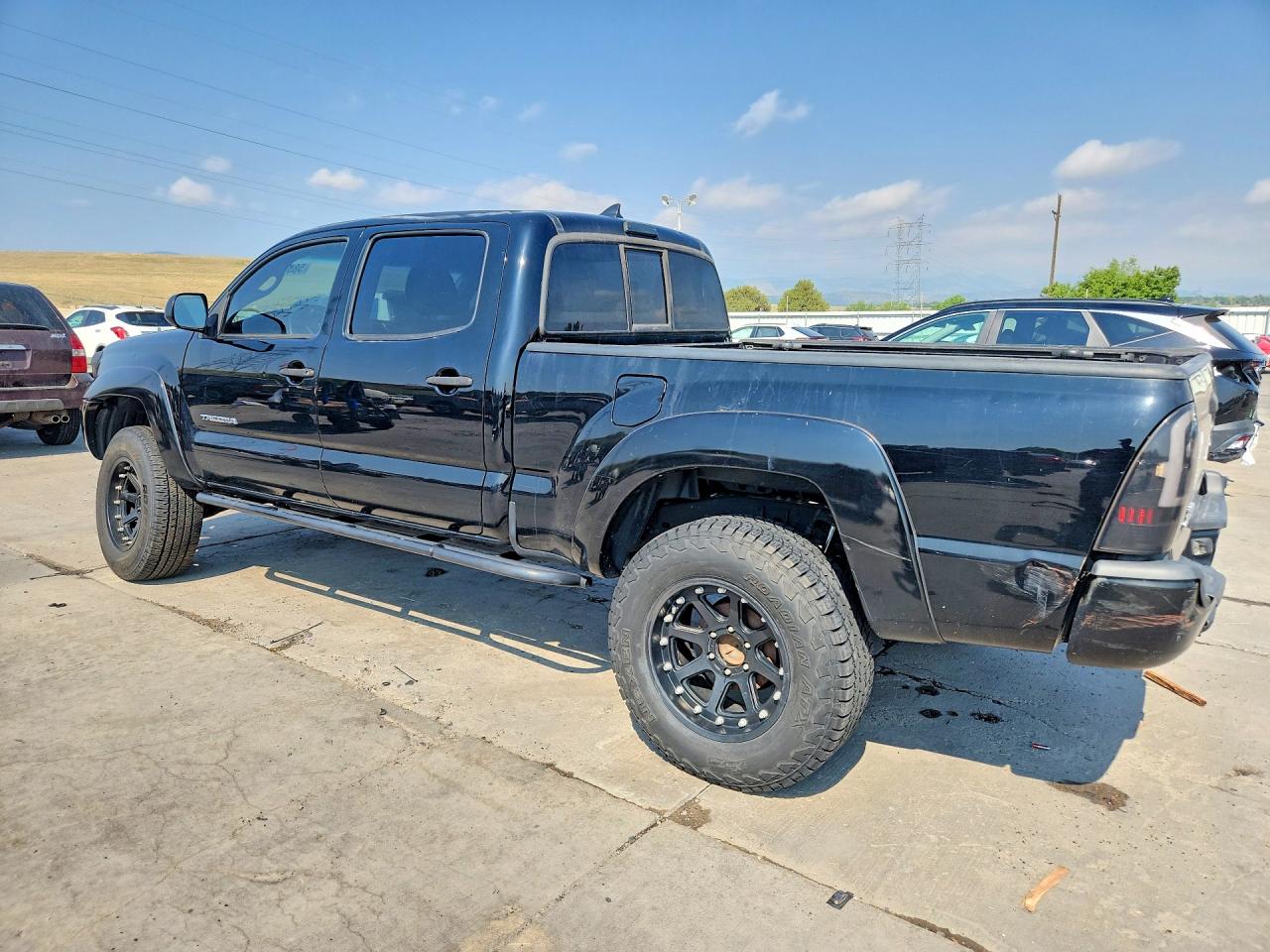 2015 Toyota Tacoma Double Cab Long Bed Black vin: 3TMMU4FN6FM085884