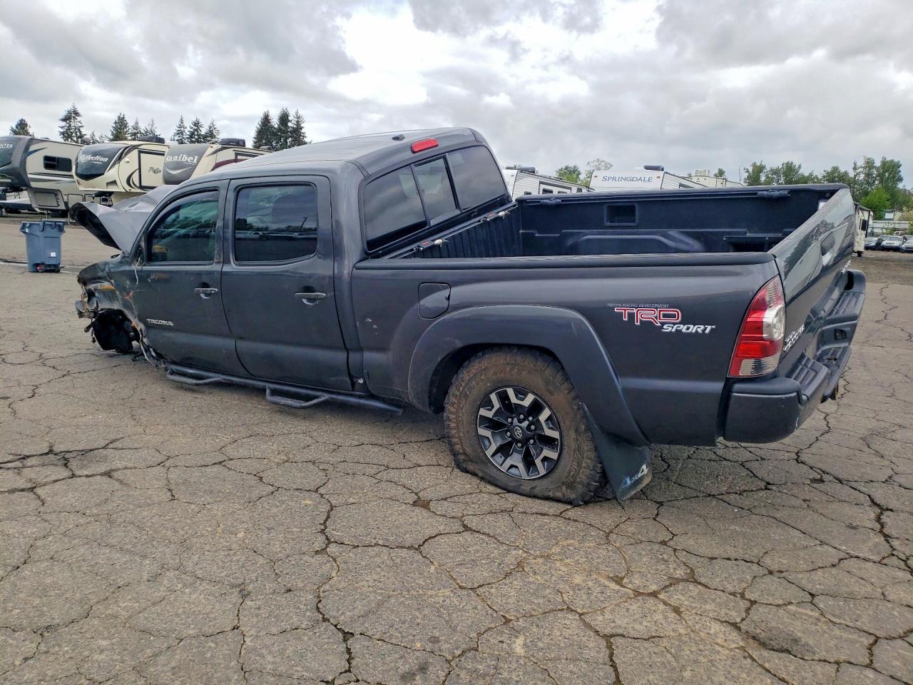 2010 Toyota Tacoma Double Cab Long Bed Gray vin: 3TMMU4FN7AM023578