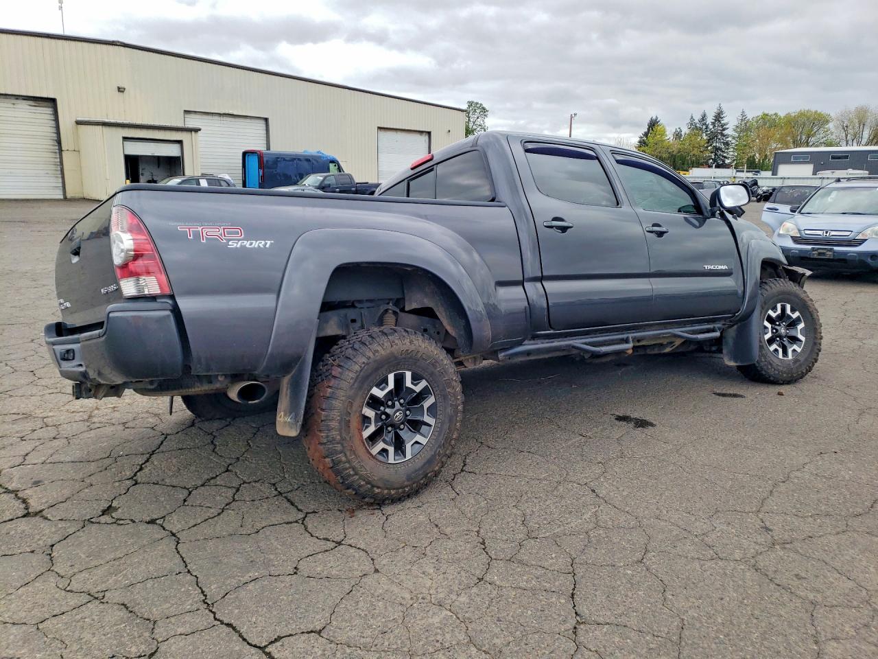 2010 Toyota Tacoma Double Cab Long Bed Gray vin: 3TMMU4FN7AM023578