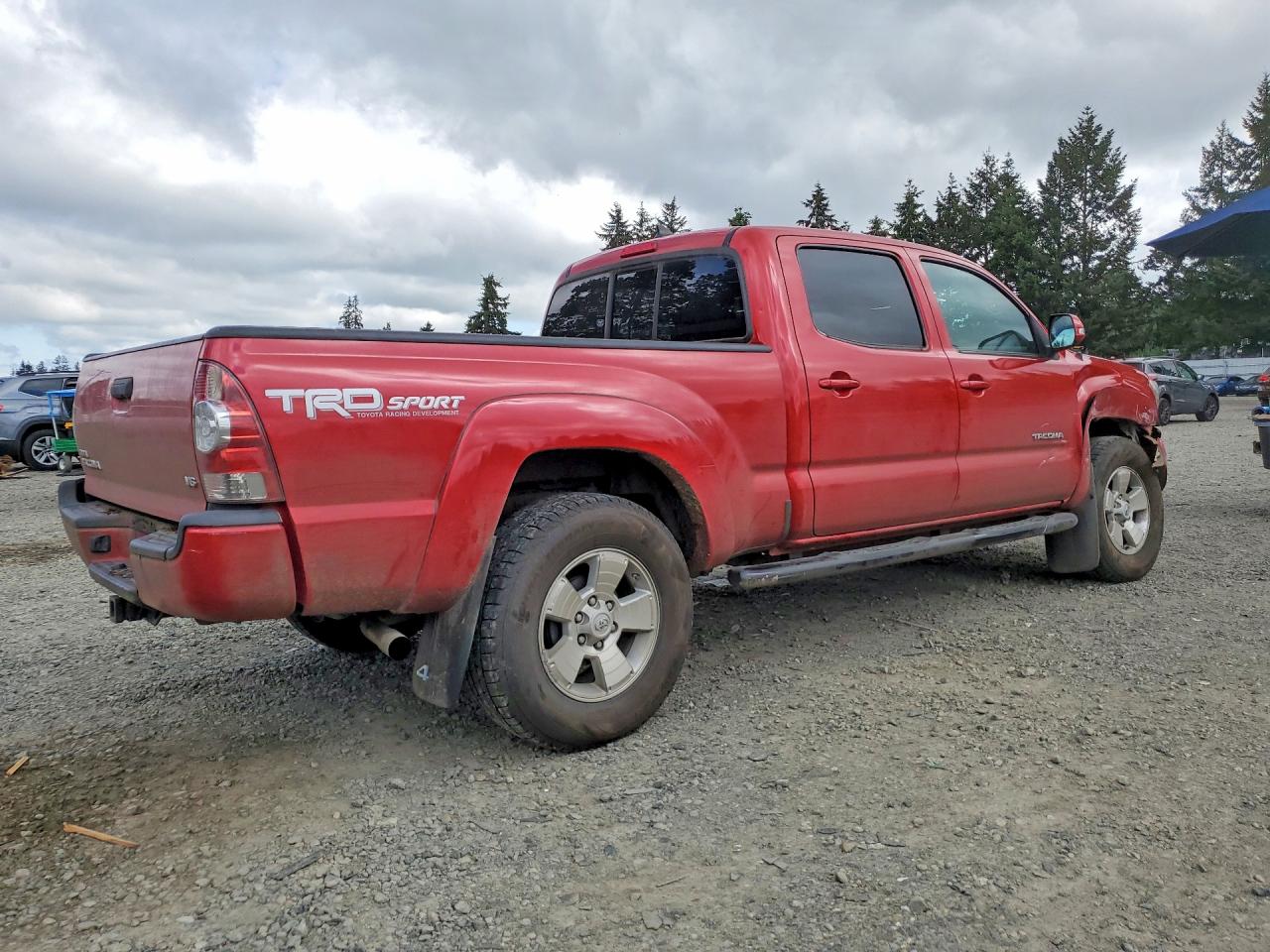 2014 Toyota Tacoma Double Cab Long Bed Red vin: 3TMMU4FN7EM064251