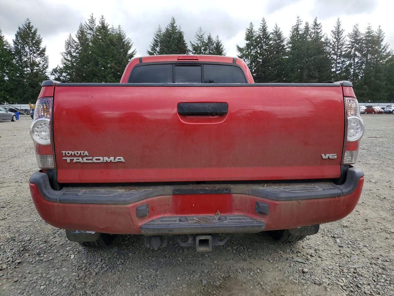 2014 Toyota Tacoma Double Cab Long Bed Red vin: 3TMMU4FN7EM064251
