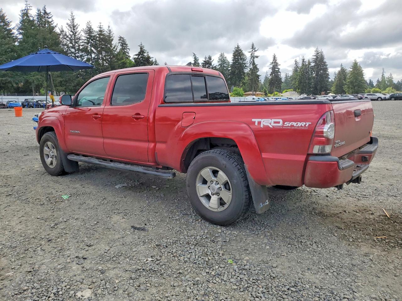 2014 Toyota Tacoma Double Cab Long Bed Red vin: 3TMMU4FN7EM064251