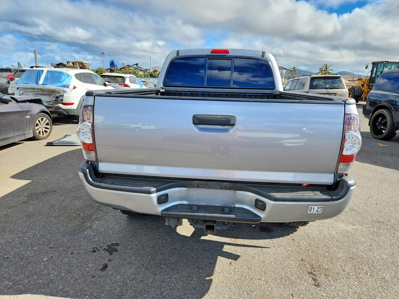 2014 Toyota Tacoma Double Cab Long Bed Серебряный vin: 3TMMU4FN7EM066789
