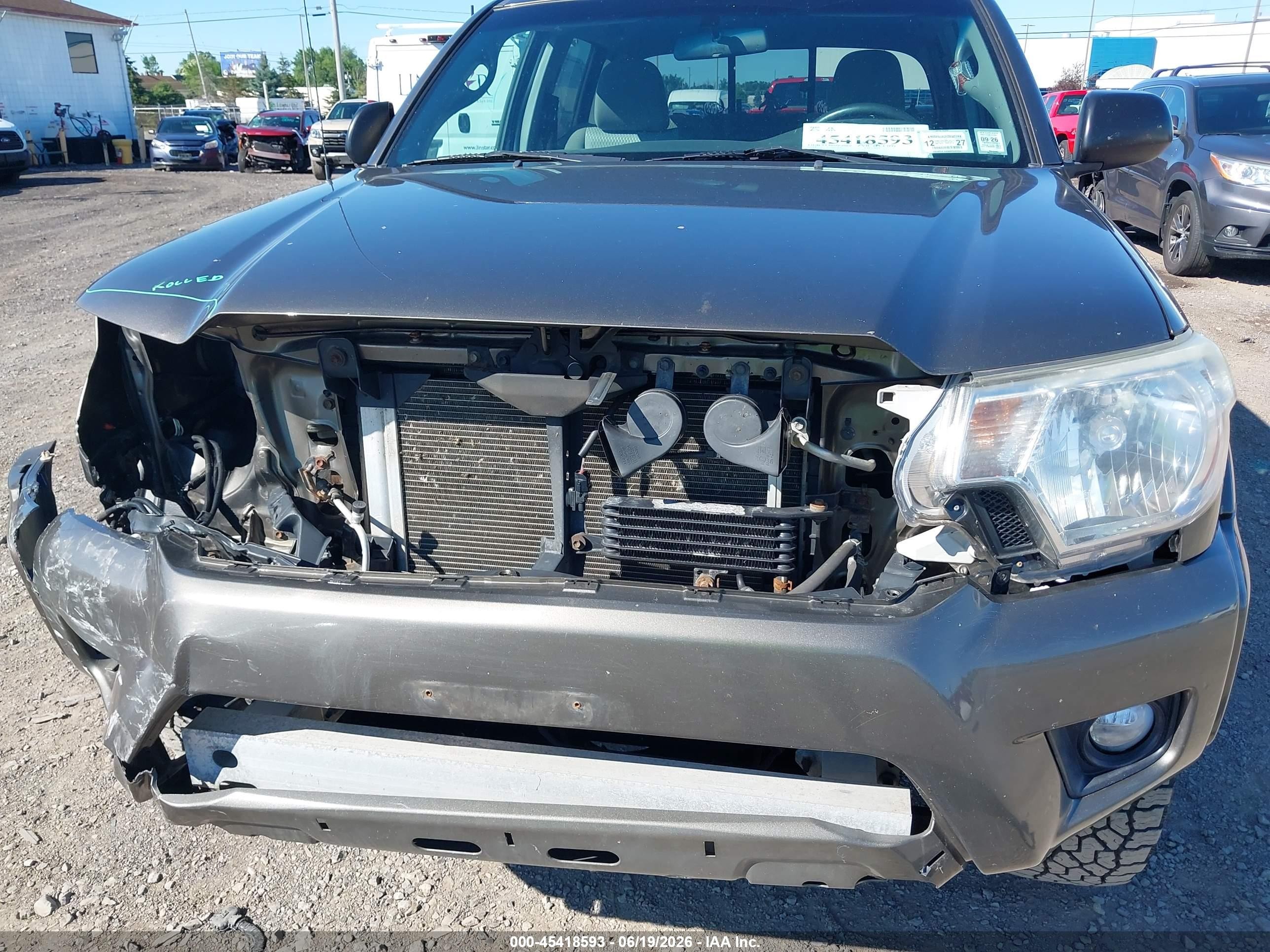 2014 Toyota Tacoma Base V6 Brown vin: 3TMMU4FN7EM068719