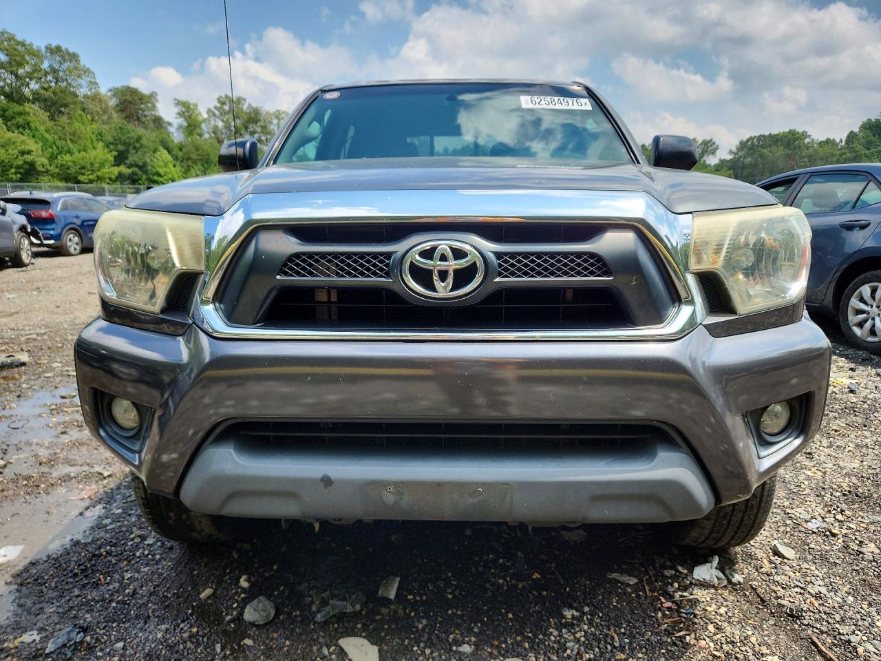 2015 Toyota Tacoma Double Cab Long Bed Gray vin: 3TMMU4FN7FM073128