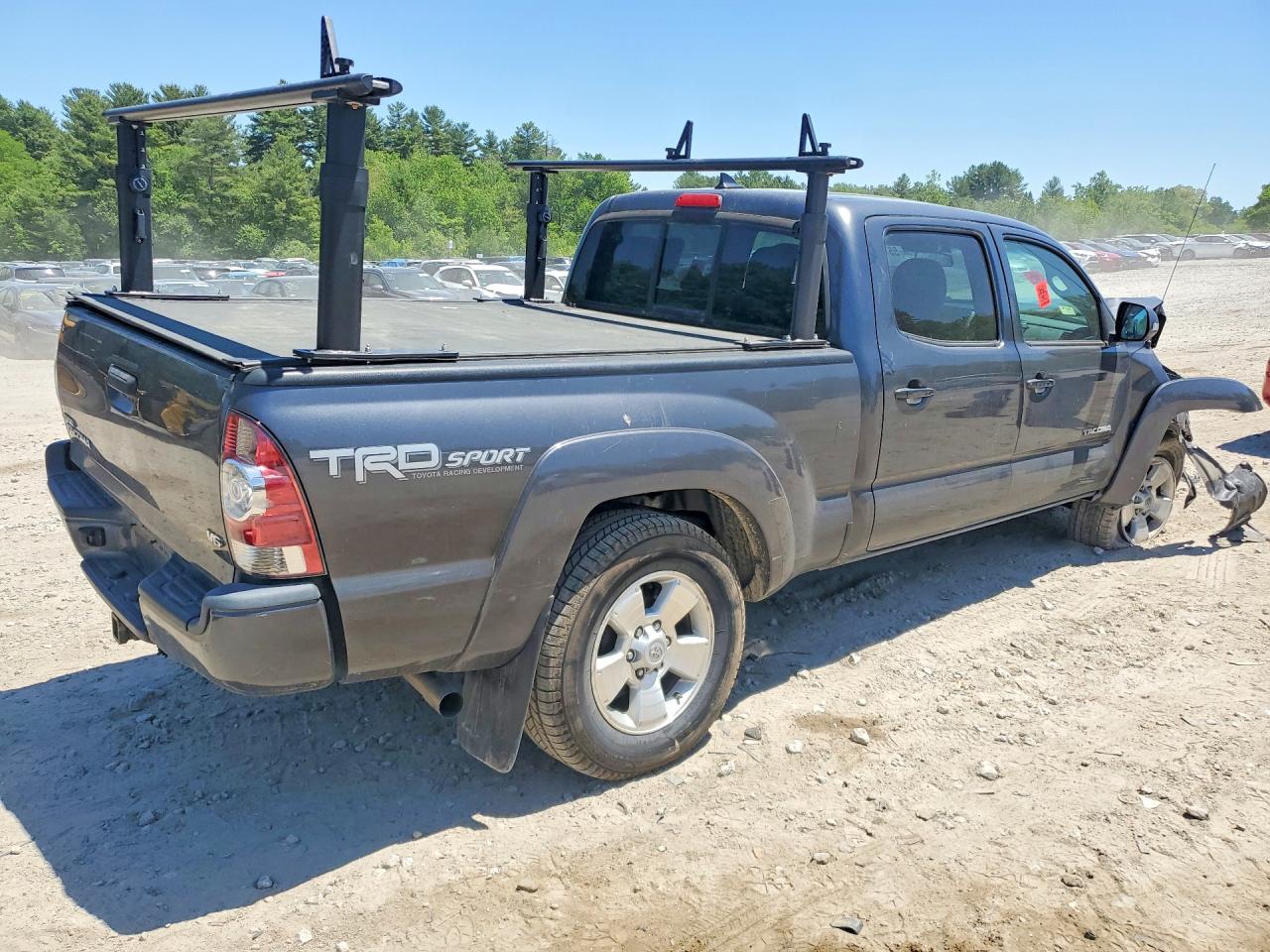 2015 Toyota Tacoma Double Cab Long Bed Серый vin: 3TMMU4FN7FM086932
