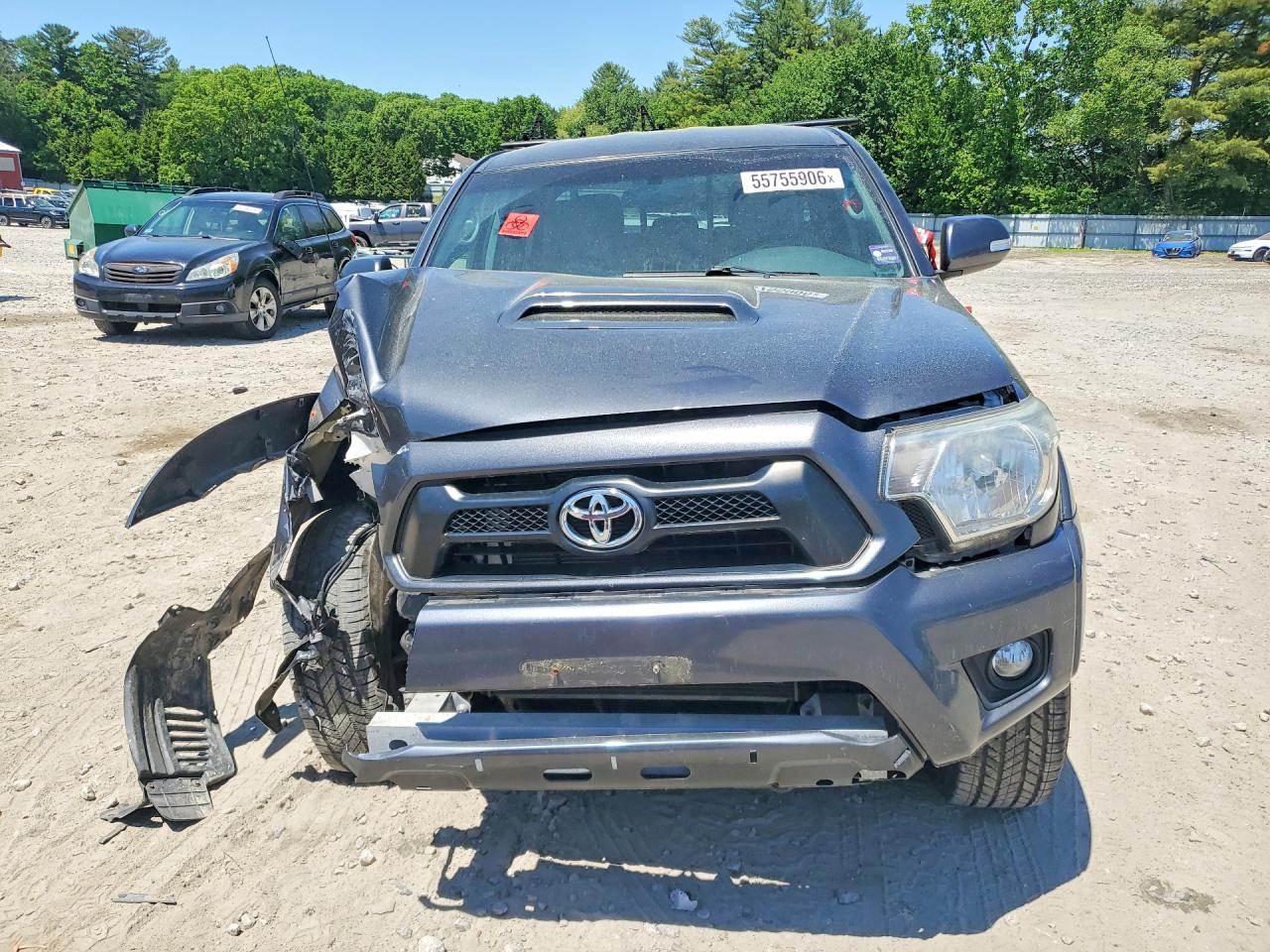 2015 Toyota Tacoma Double Cab Long Bed Серый vin: 3TMMU4FN7FM086932