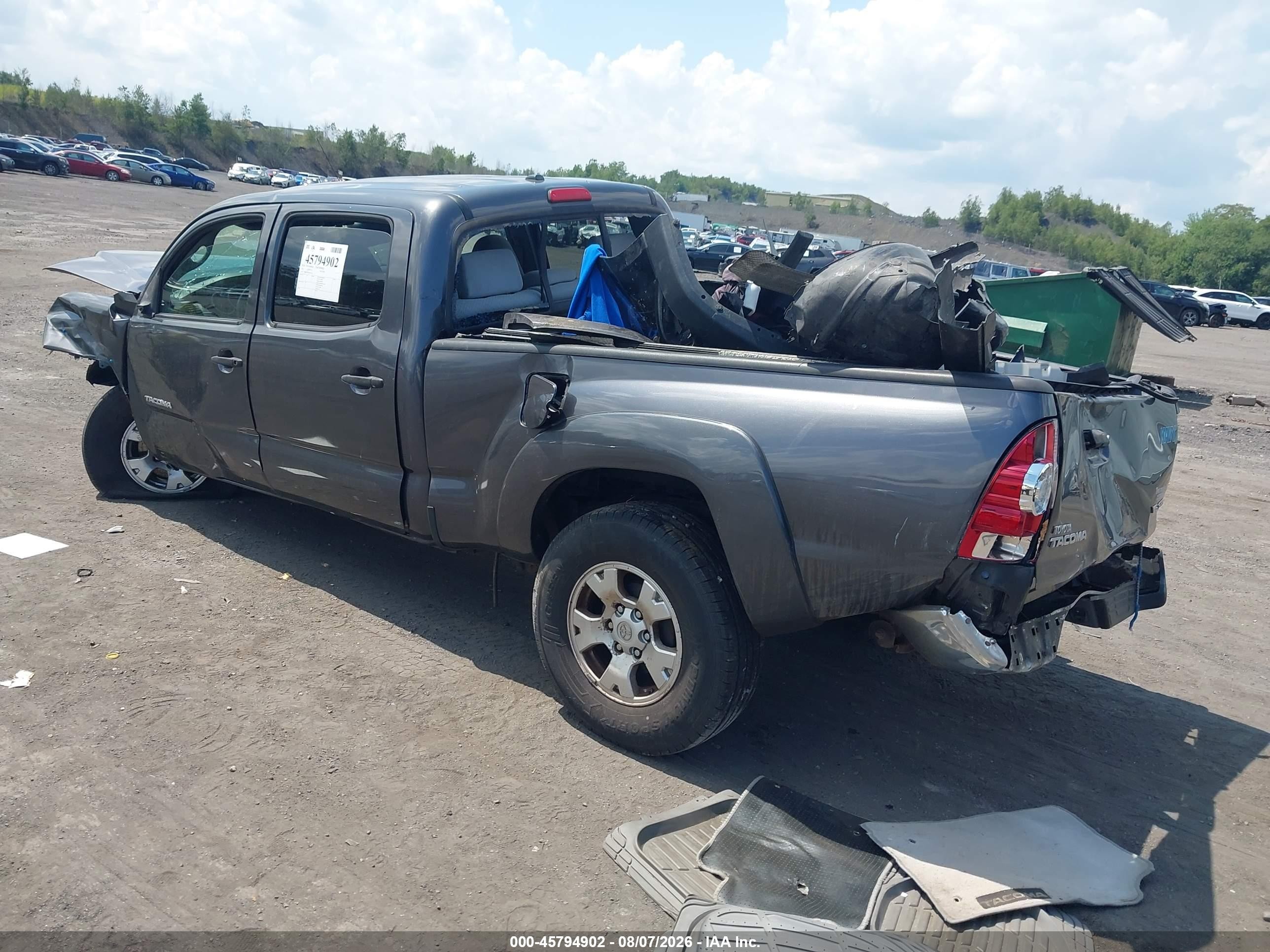 2011 Toyota Tacoma Base V6 Gray vin: 3TMMU4FN8BM024353
