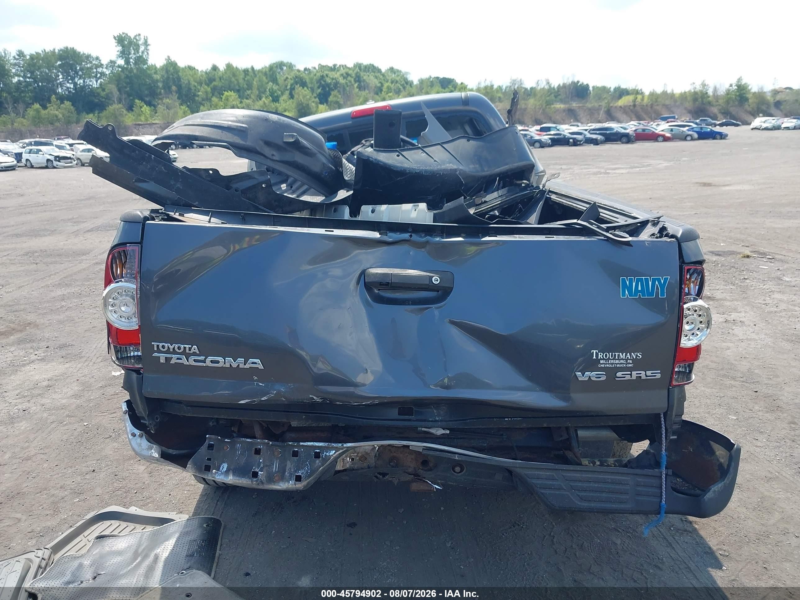 2011 Toyota Tacoma Base V6 Gray vin: 3TMMU4FN8BM024353