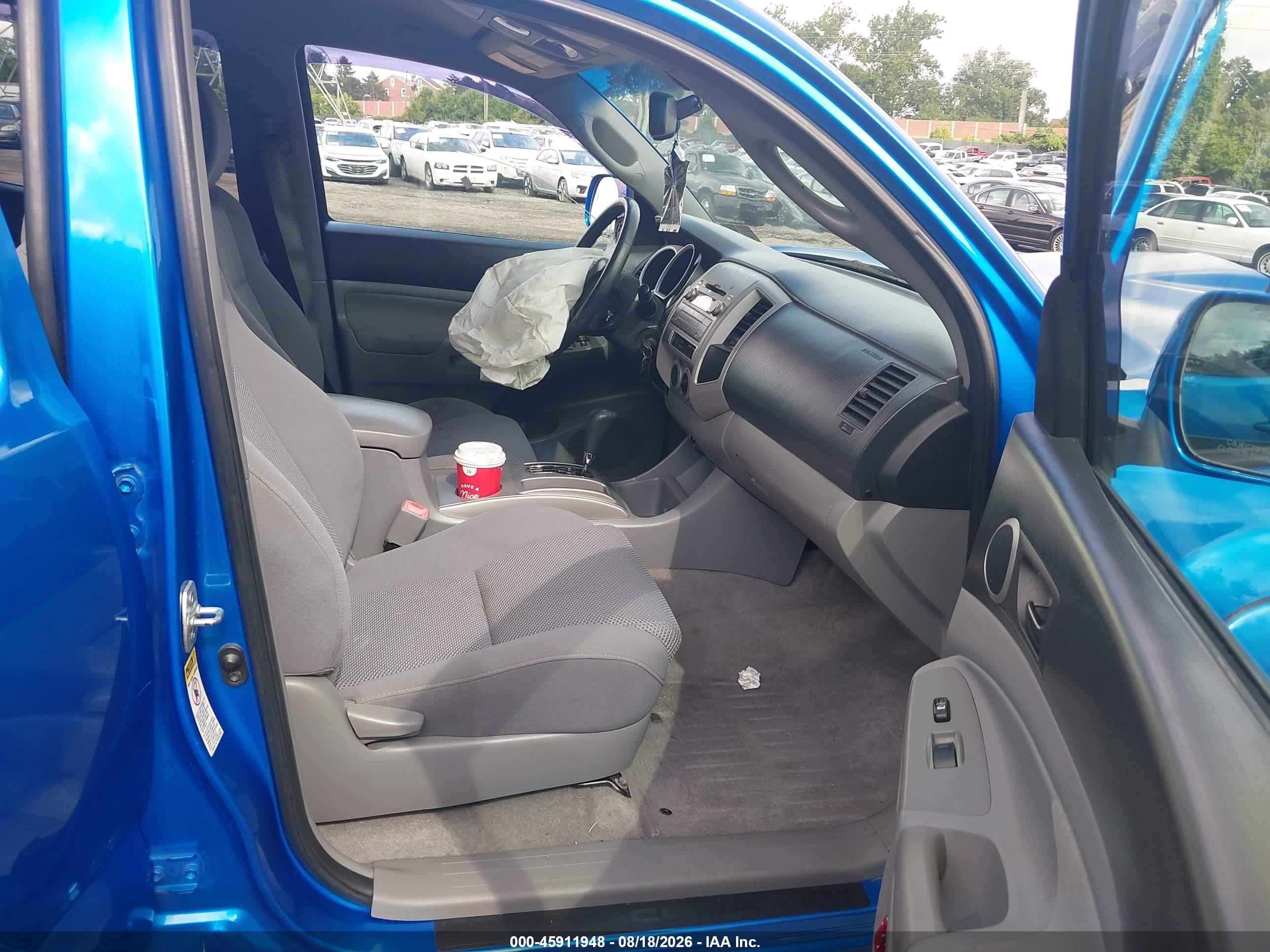 2011 Toyota Tacoma Base V6 Blue vin: 3TMMU4FN8BM026460