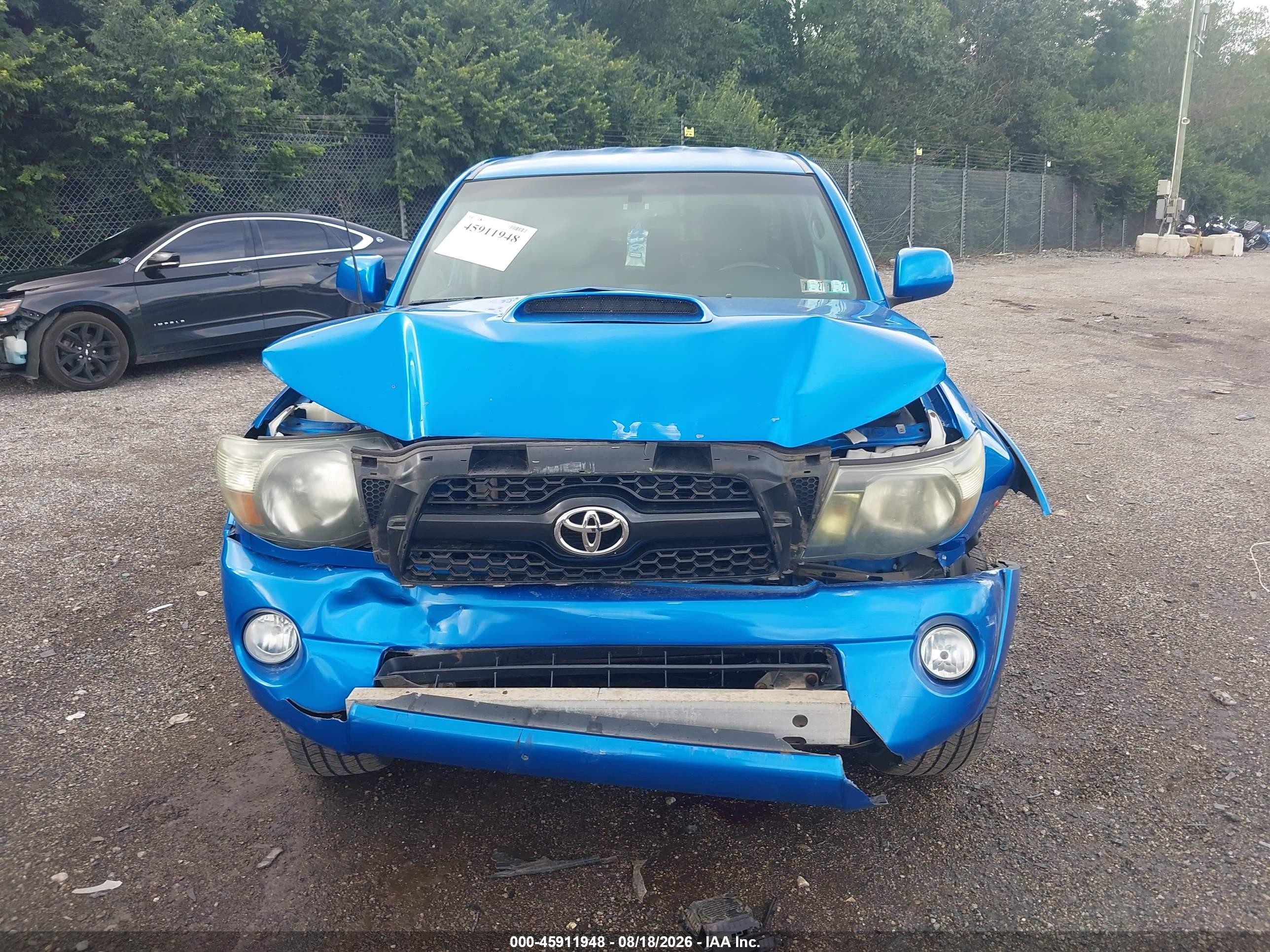 2011 Toyota Tacoma Base V6 Blue vin: 3TMMU4FN8BM026460