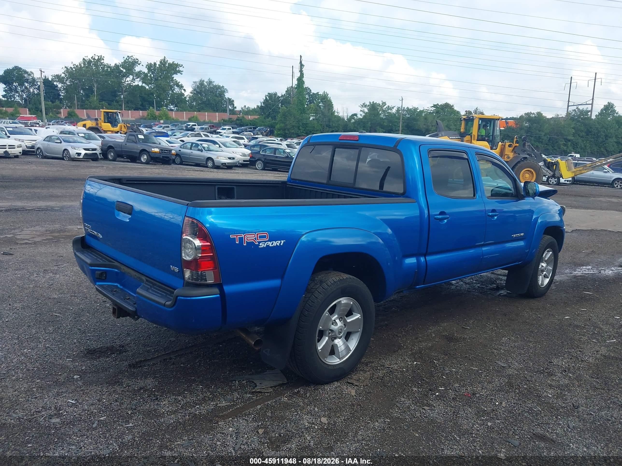 2011 Toyota Tacoma Base V6 Blue vin: 3TMMU4FN8BM026460