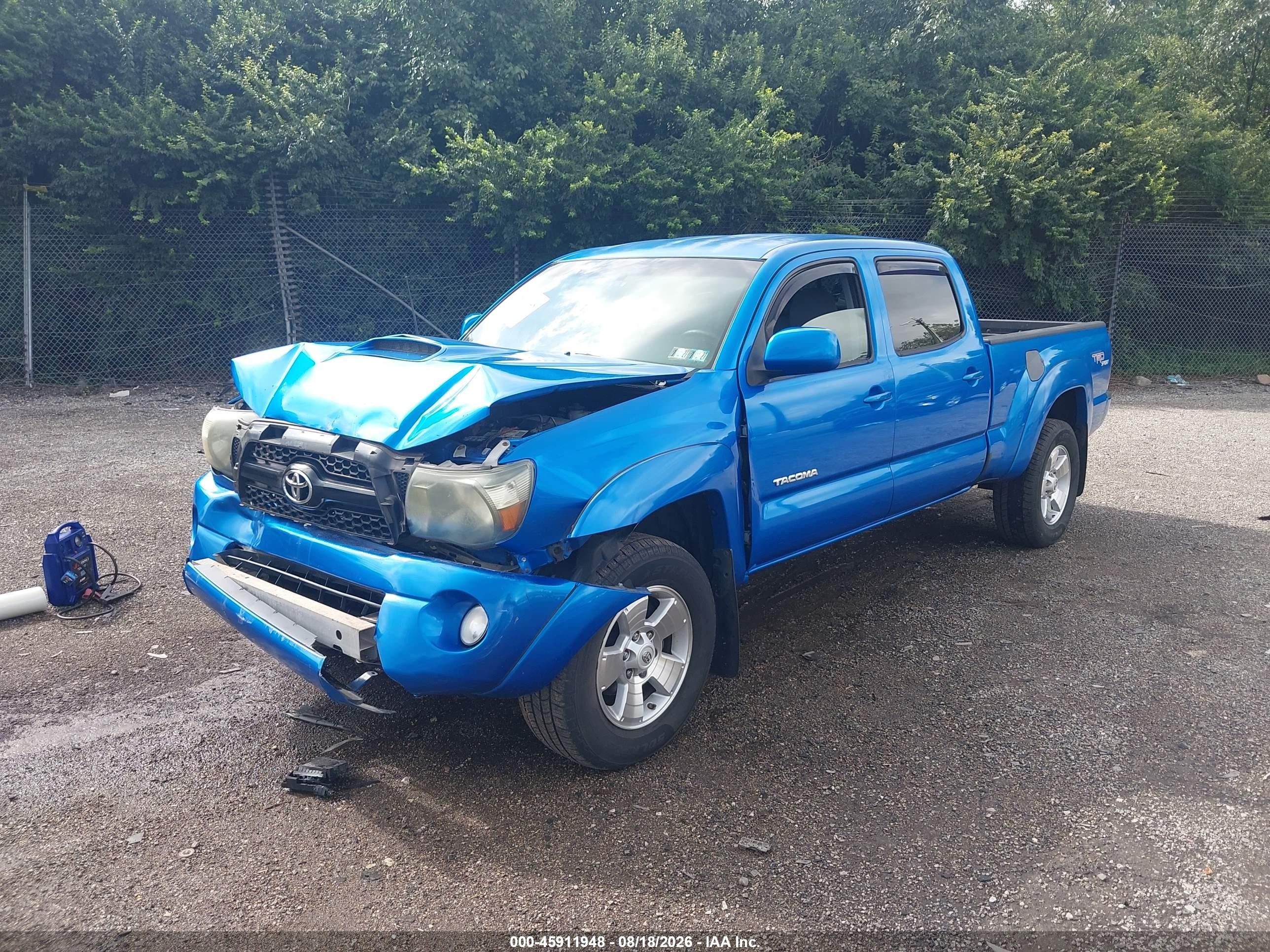 2011 Toyota Tacoma Base V6 Blue vin: 3TMMU4FN8BM026460