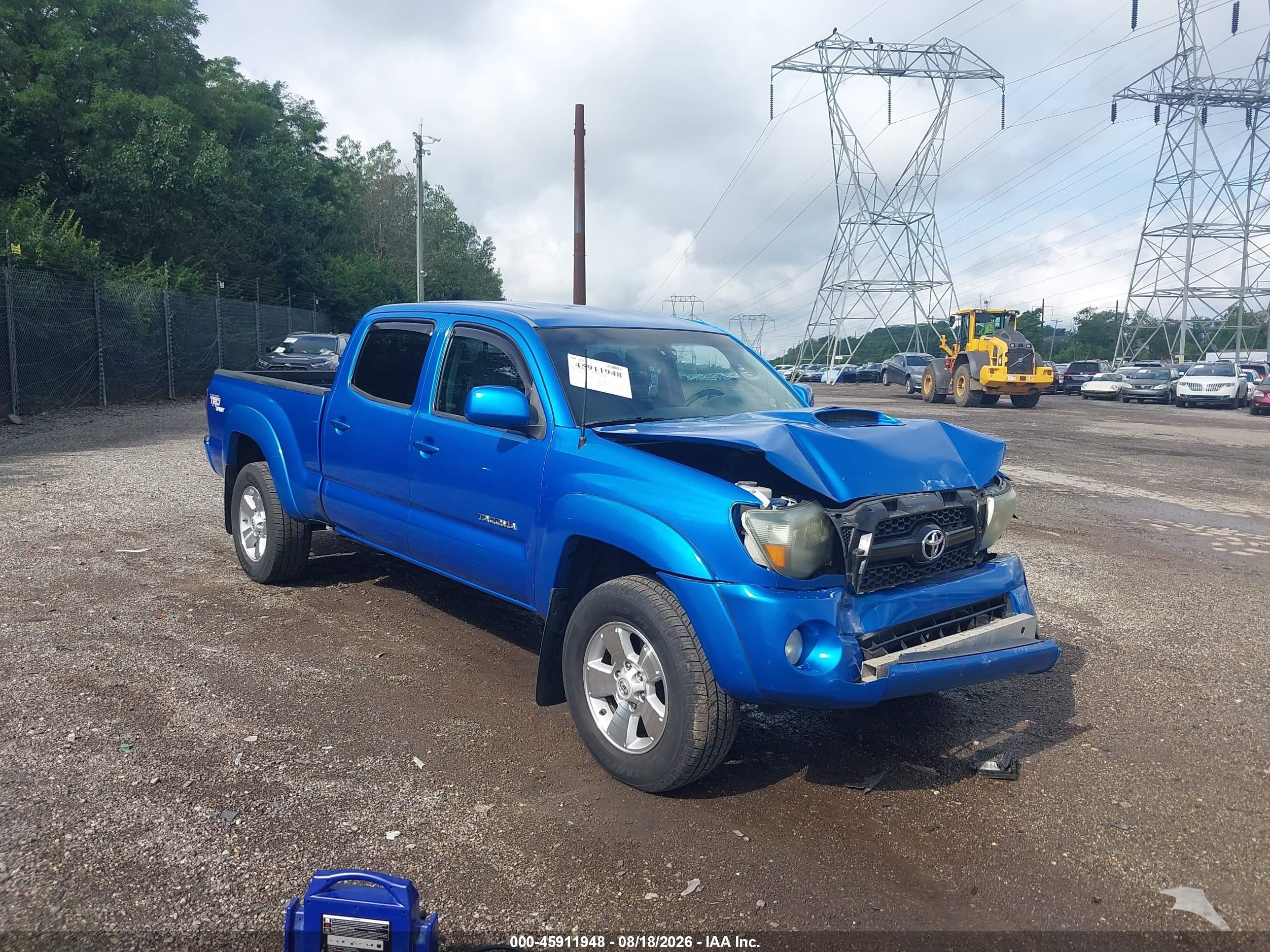 2011 Toyota Tacoma Base V6 Blue vin: 3TMMU4FN8BM026460