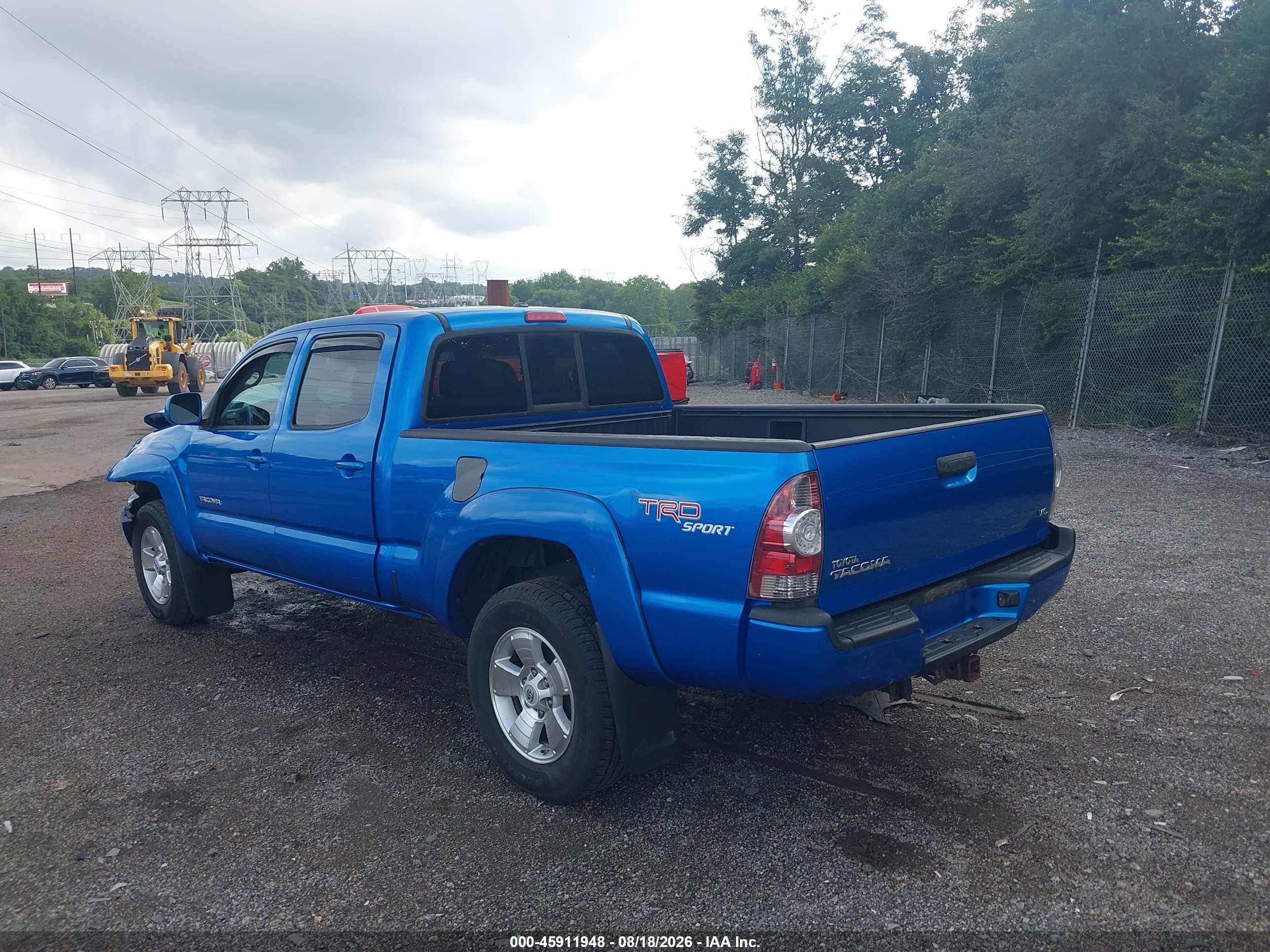 2011 Toyota Tacoma Base V6 Blue vin: 3TMMU4FN8BM026460