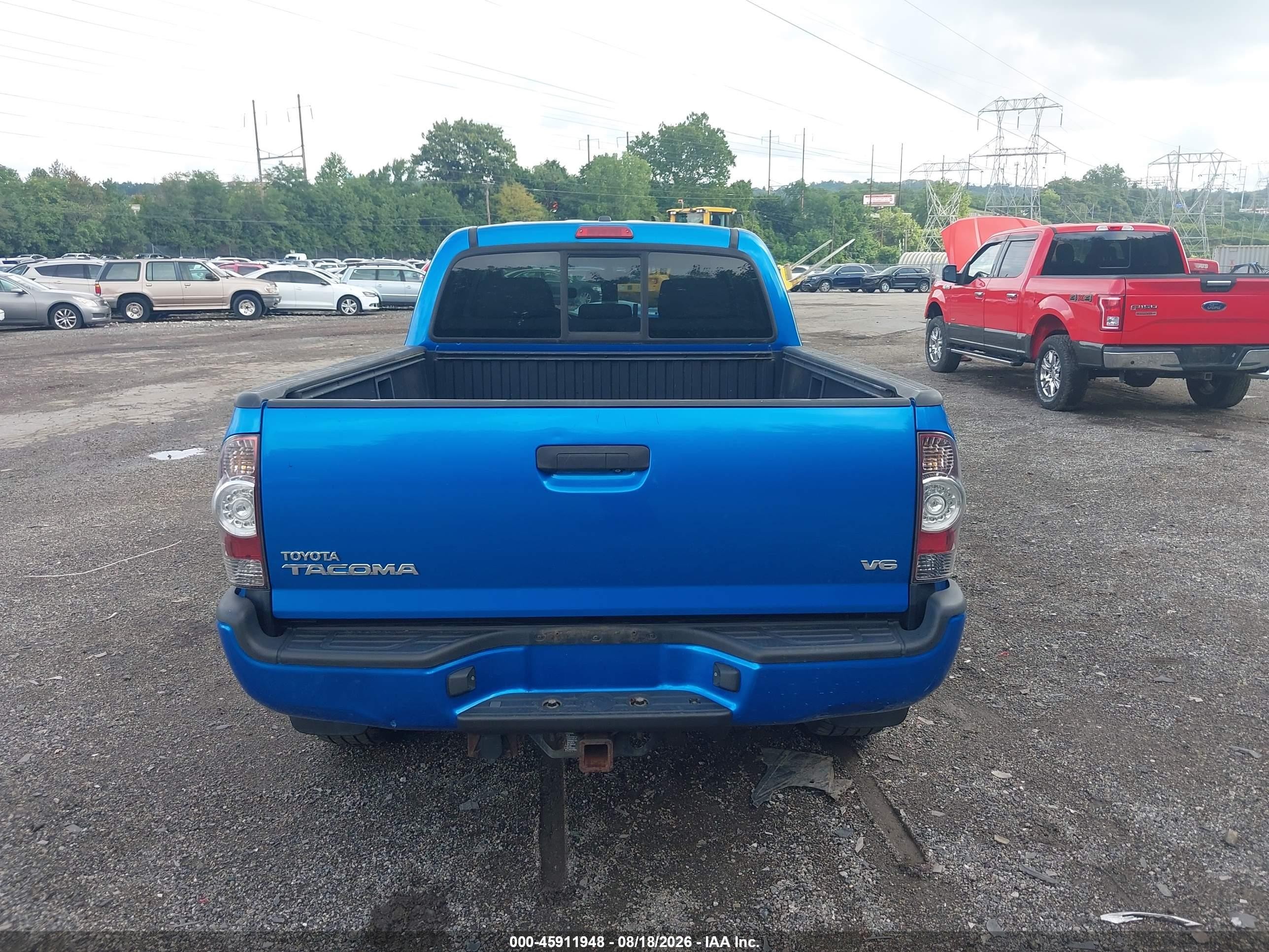 2011 Toyota Tacoma Base V6 Blue vin: 3TMMU4FN8BM026460