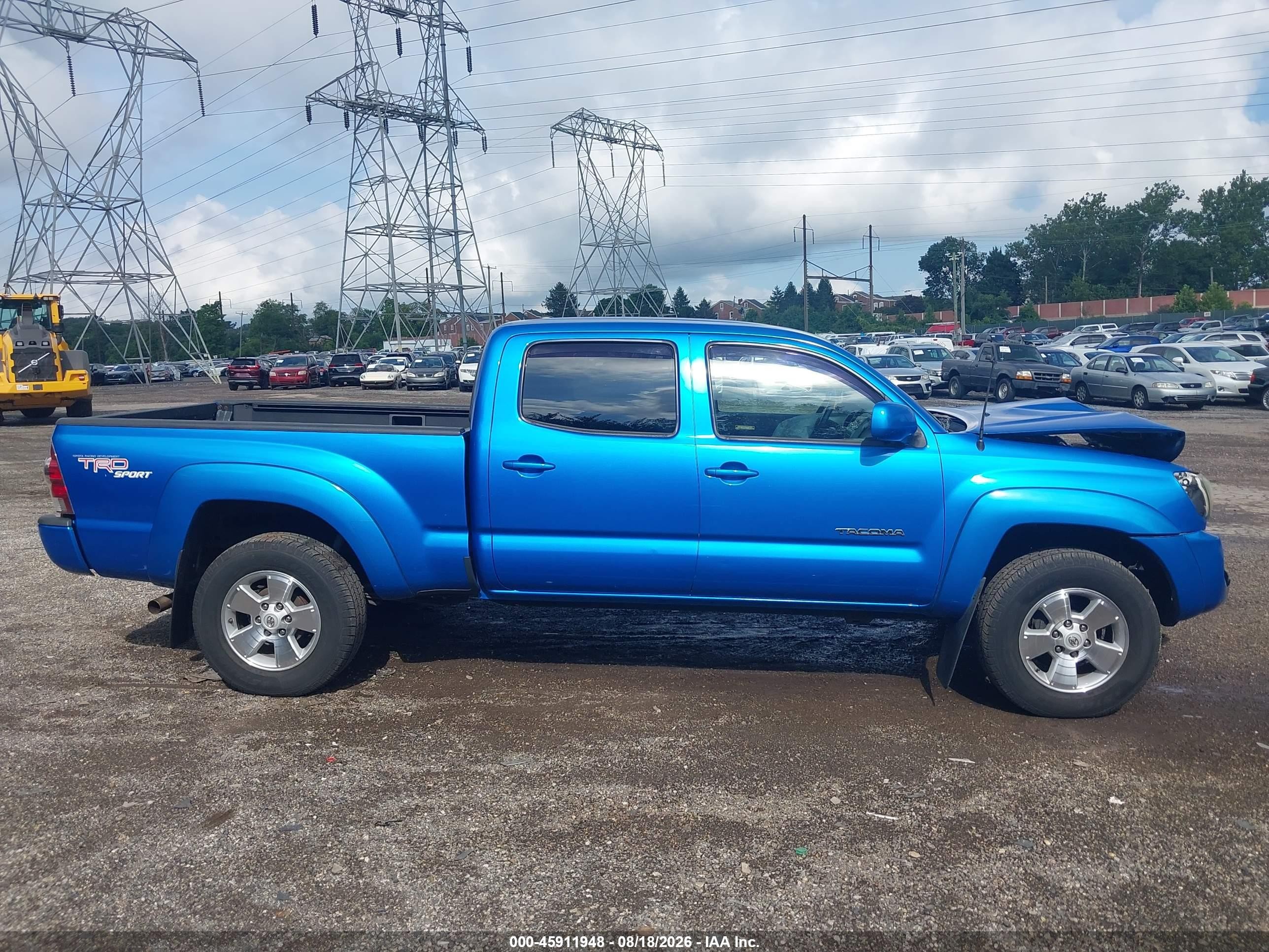 2011 Toyota Tacoma Base V6 Blue vin: 3TMMU4FN8BM026460