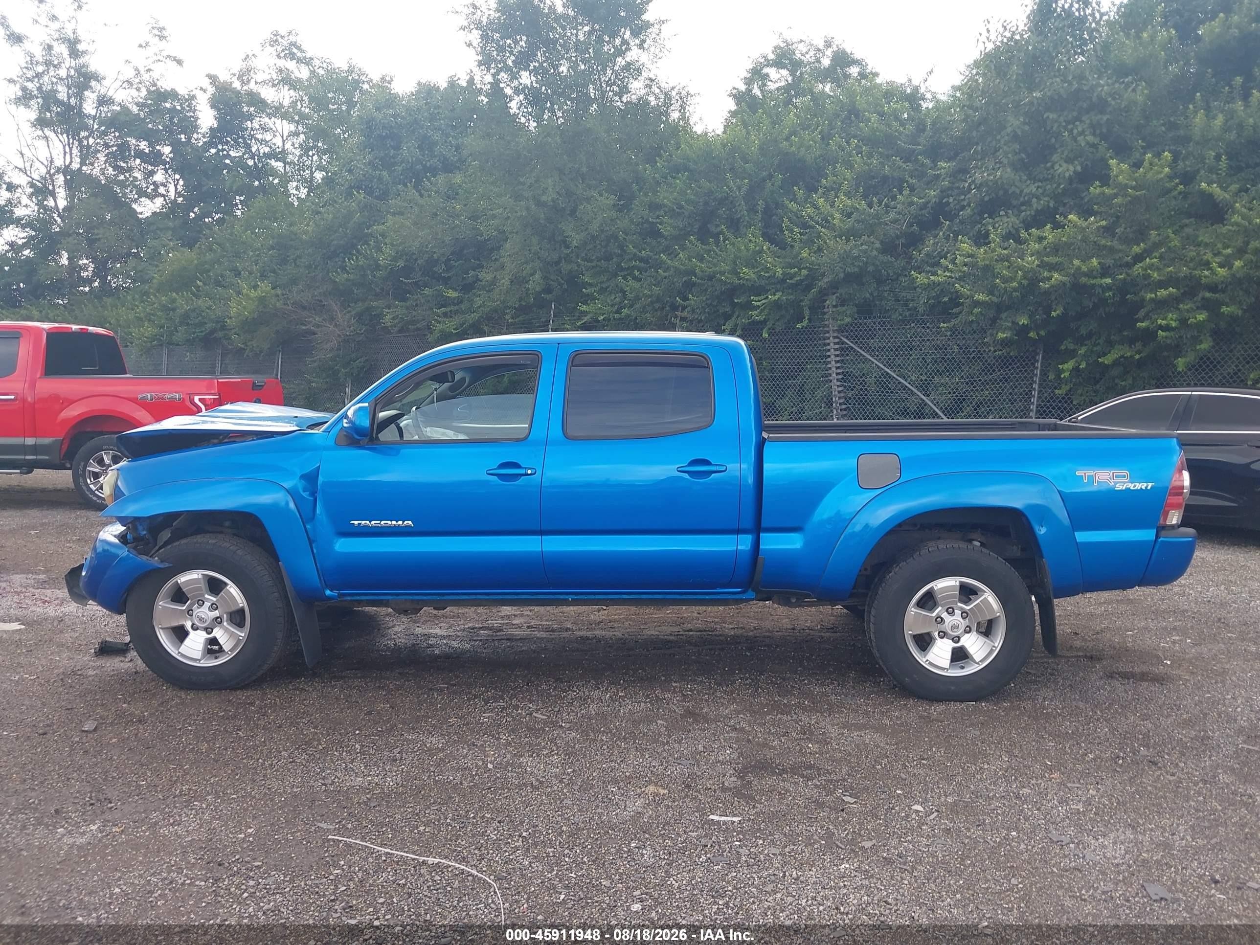 2011 Toyota Tacoma Base V6 Blue vin: 3TMMU4FN8BM026460