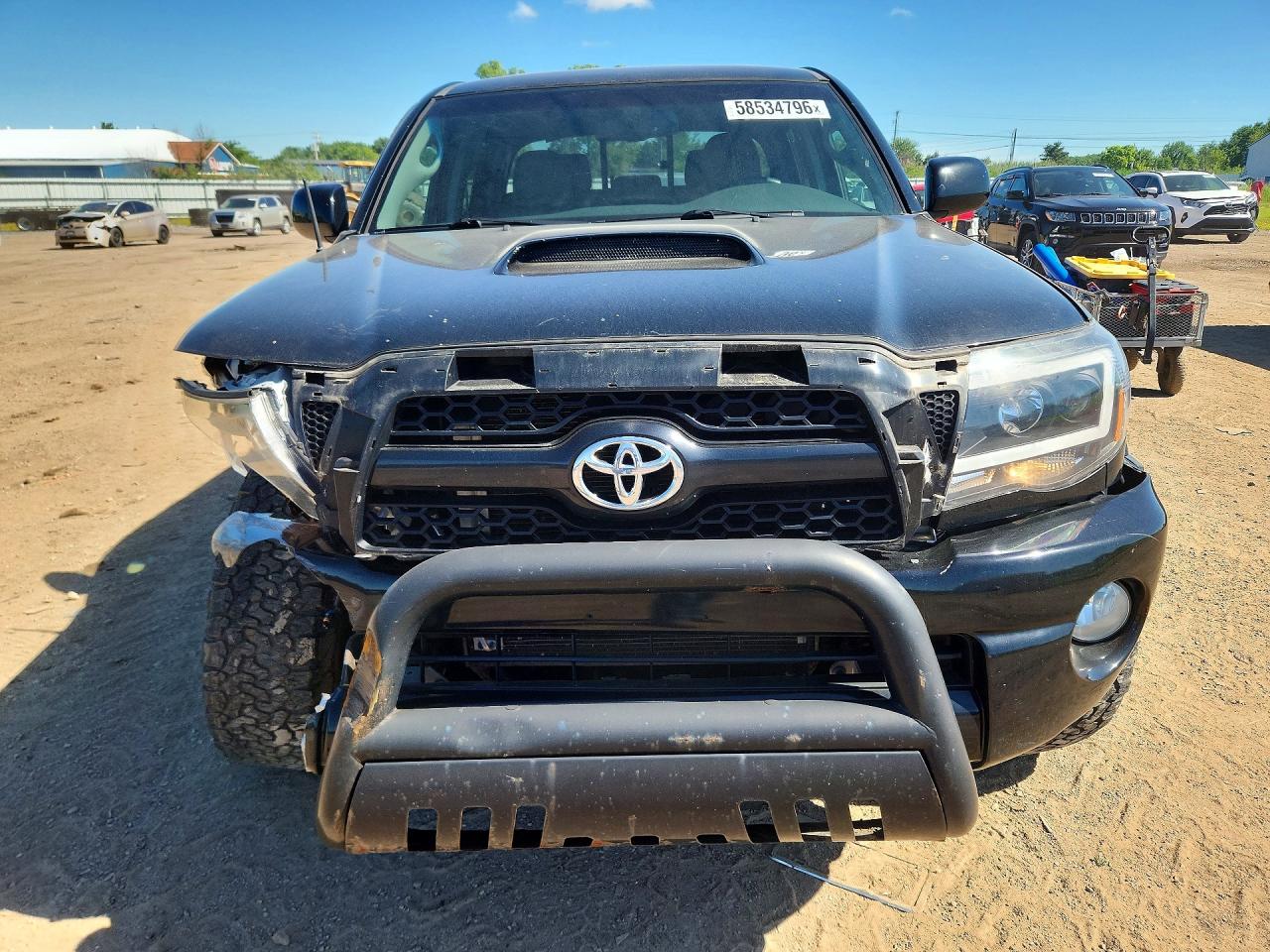 2011 Toyota Tacoma Double Cab Long Bed Black vin: 3TMMU4FN8BM031125