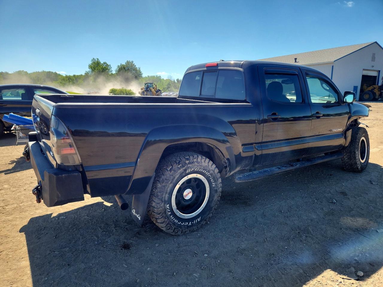 2011 Toyota Tacoma Double Cab Long Bed Black vin: 3TMMU4FN8BM031125