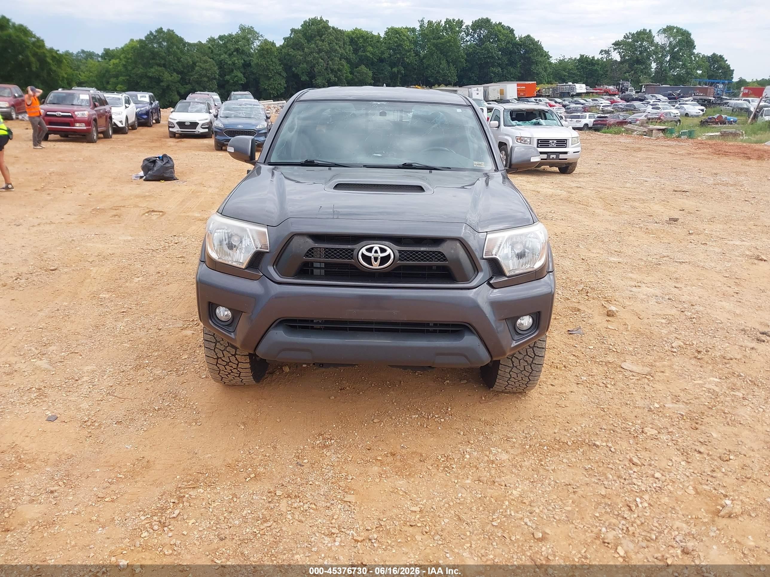 2013 Toyota Tacoma Base V6 Серый vin: 3TMMU4FN8DM051491