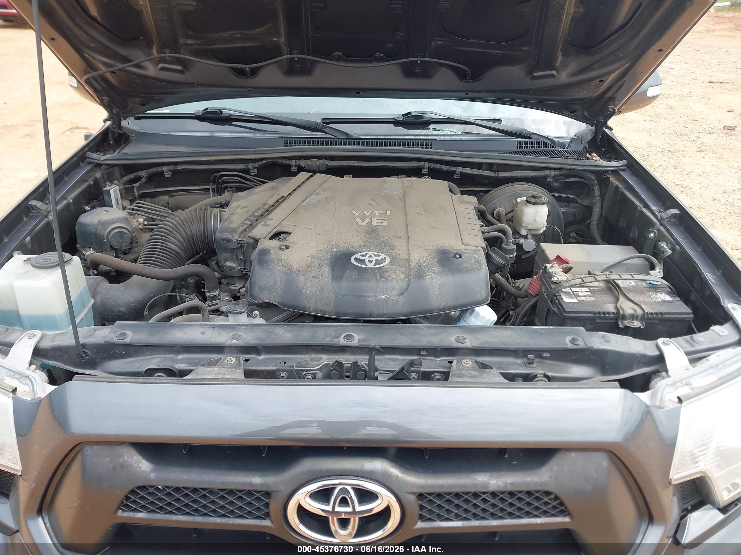 2013 Toyota Tacoma Base V6 Серый vin: 3TMMU4FN8DM051491